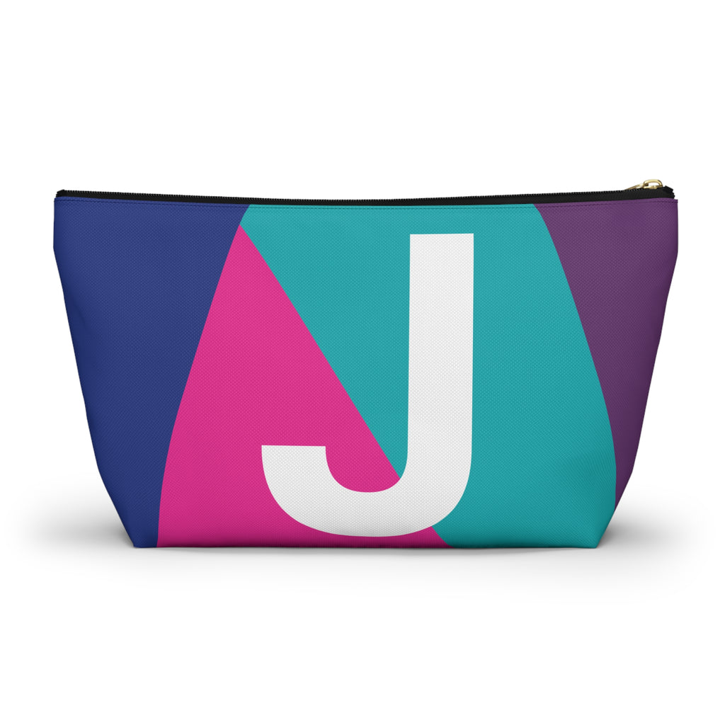 Colorblock Accessory Pouch — Monogram J T-Bottom Cosmetic Bag