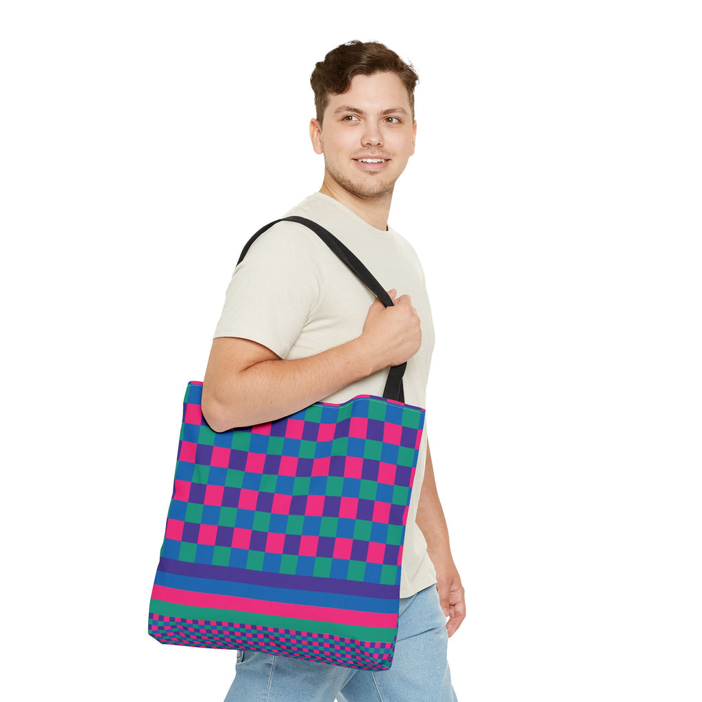 Colorblock Tote Bag