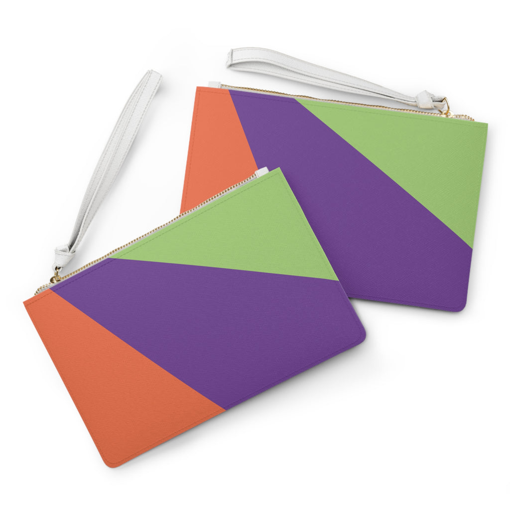 Retro Colorblock Clutch Bag | 80s & 90s Inspired