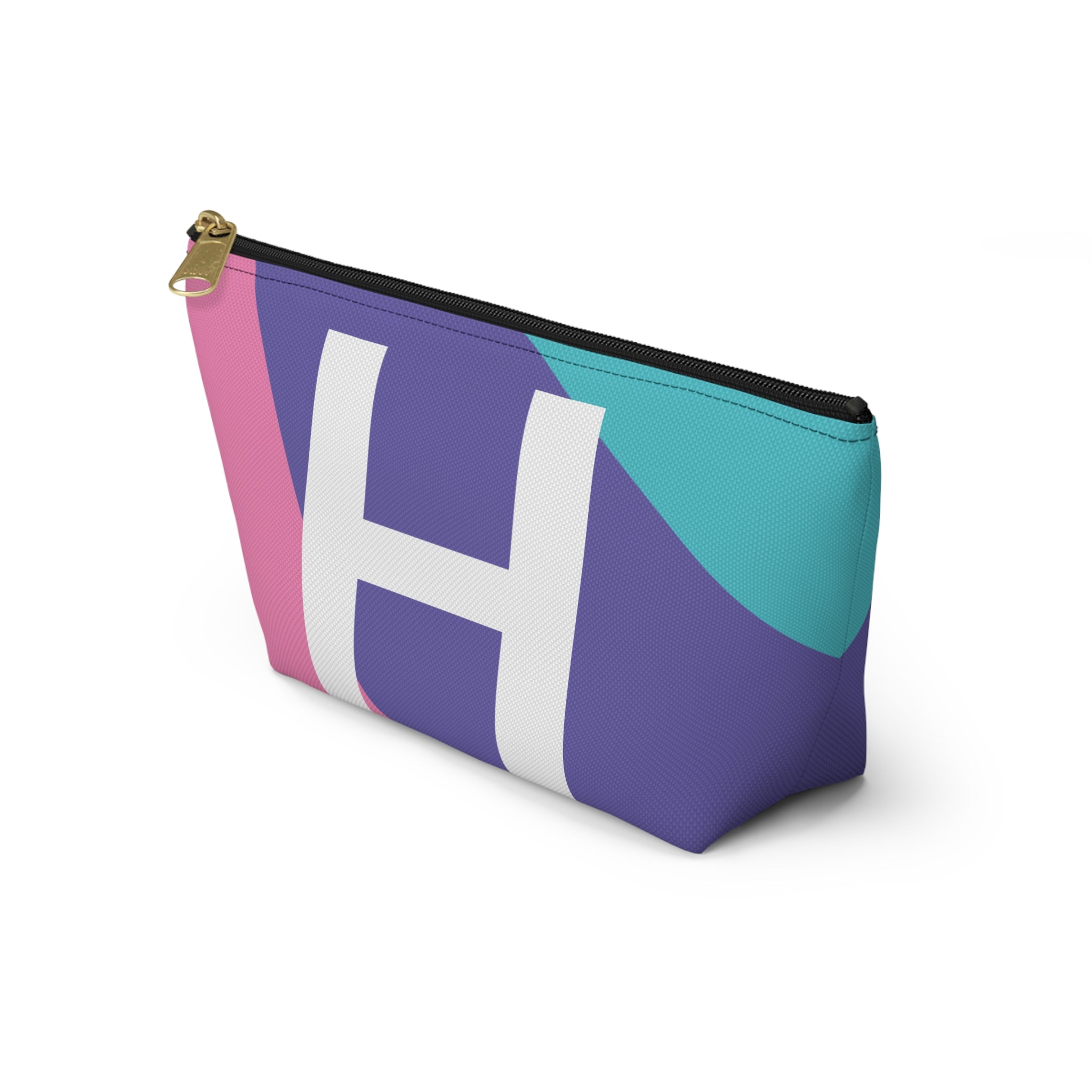 Colorblock Accessory Pouch — Monogram H T-Bottom Cosmetic Bag
