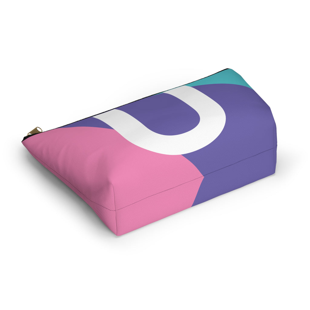 Colorblock Accessory Pouch — Monogram U T-Bottom Cosmetic Bag