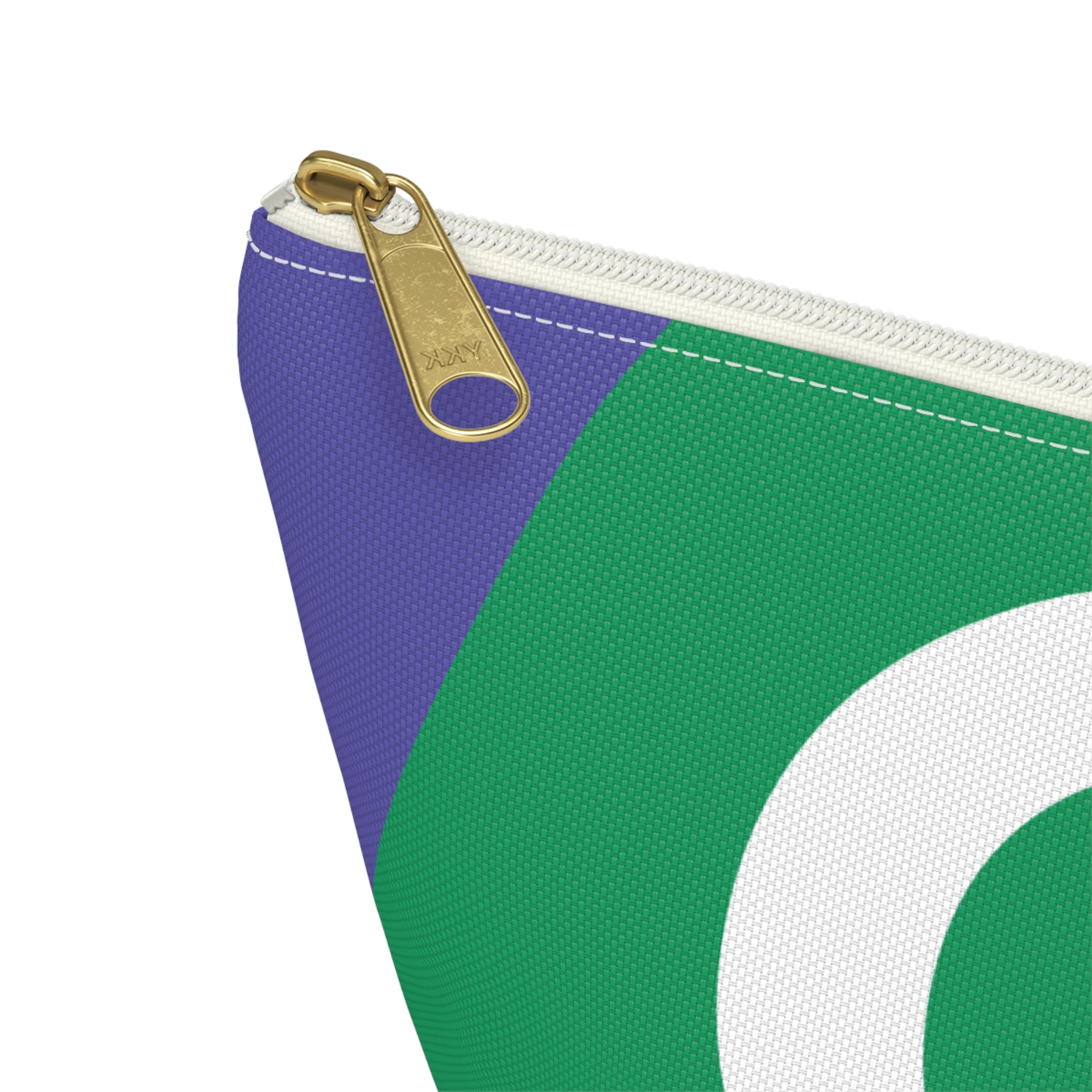 Initials Colorblock Accessory Pouch — Monogram C T-Bottom Cosmetic Bag