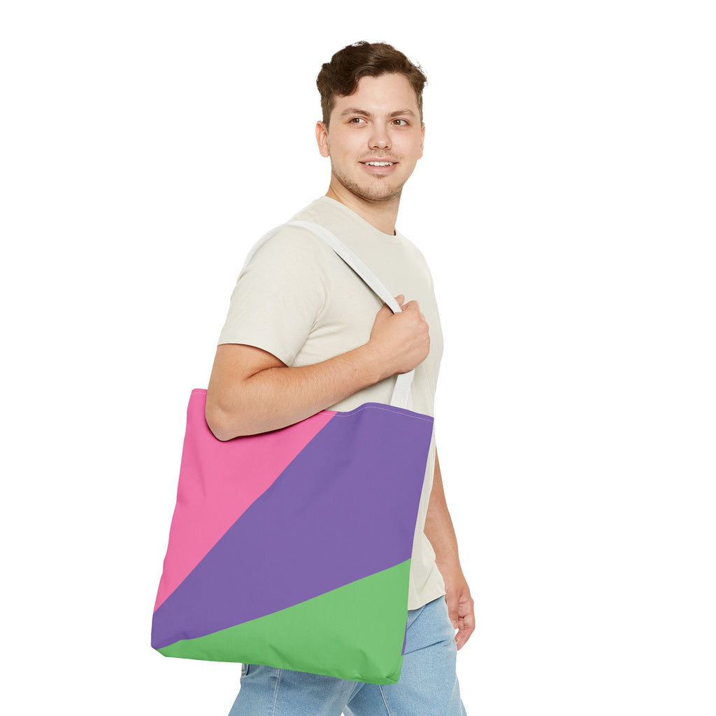 Colorblock Tote Bag