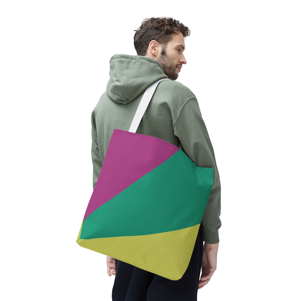 Colorblock Tote Bag