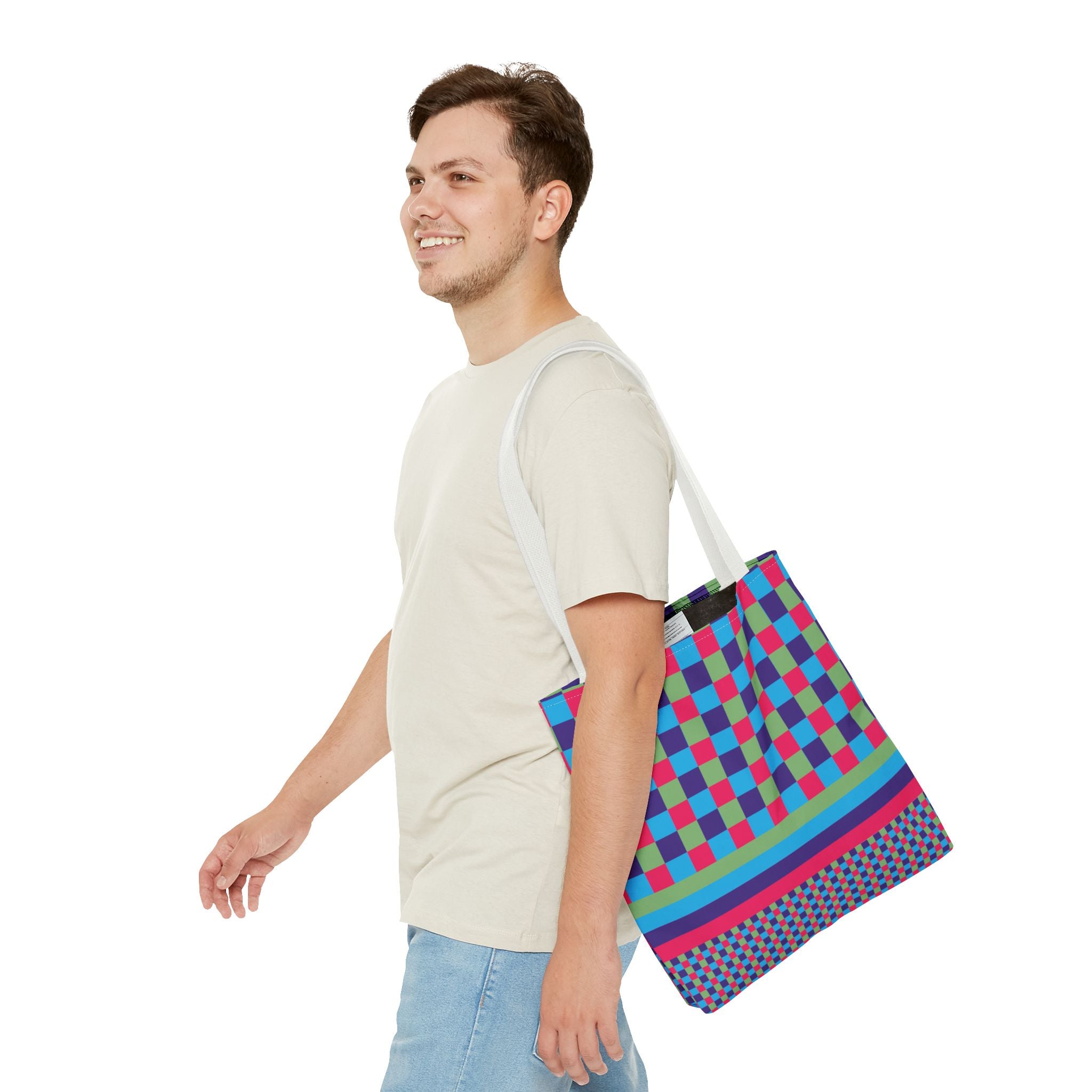 Colorblock Tote Bag