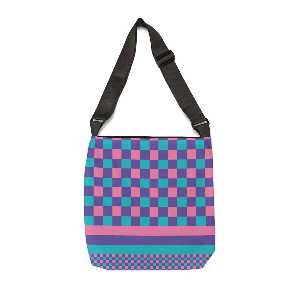 Colorblock Geometric Tote Bag