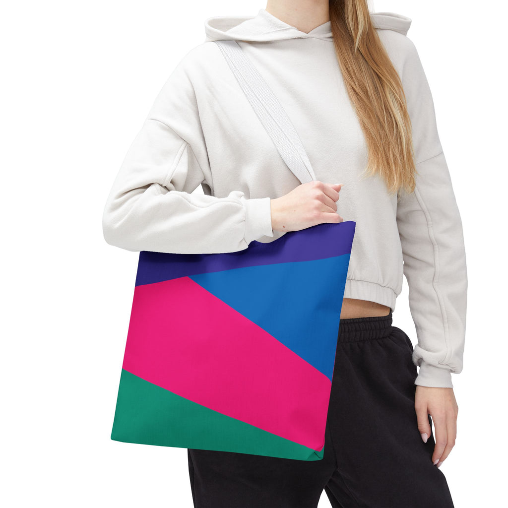 Colorblock Tote Bag