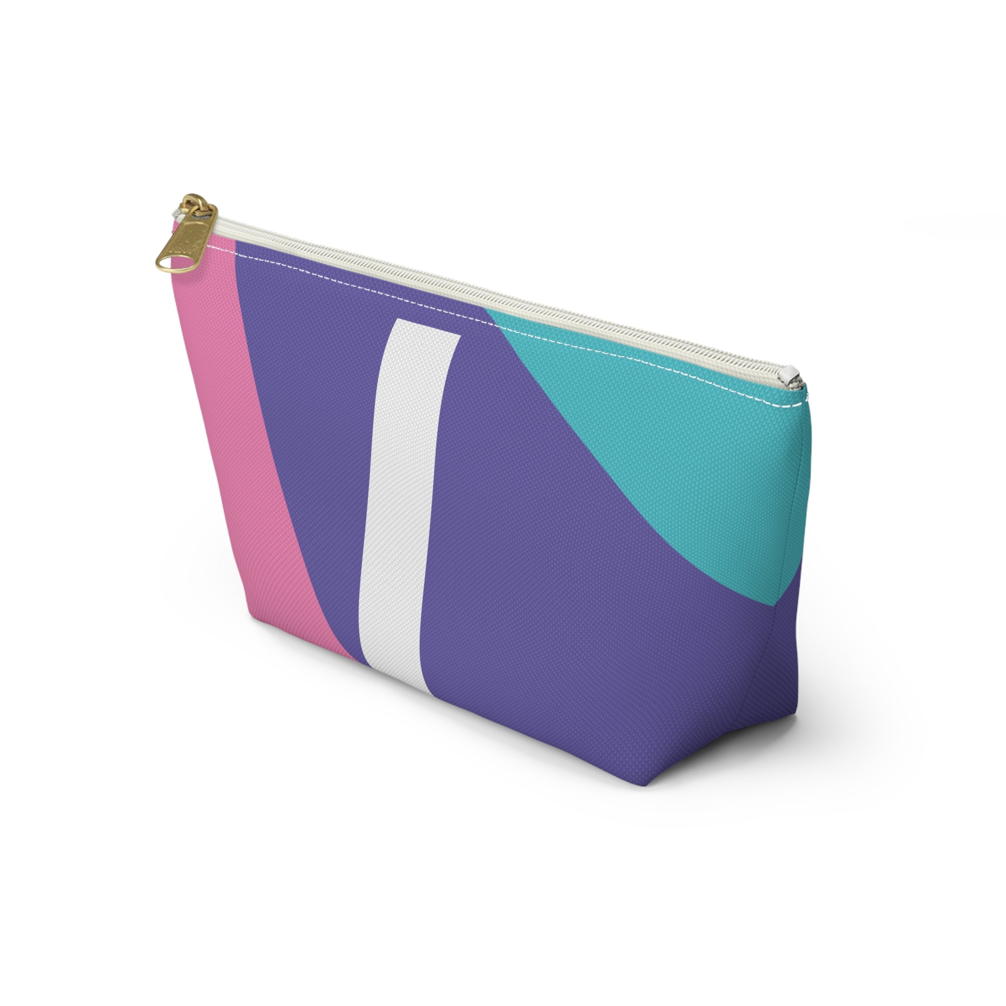 Colorblock Accessory Pouch — Monogram I T-Bottom Cosmetic Bag