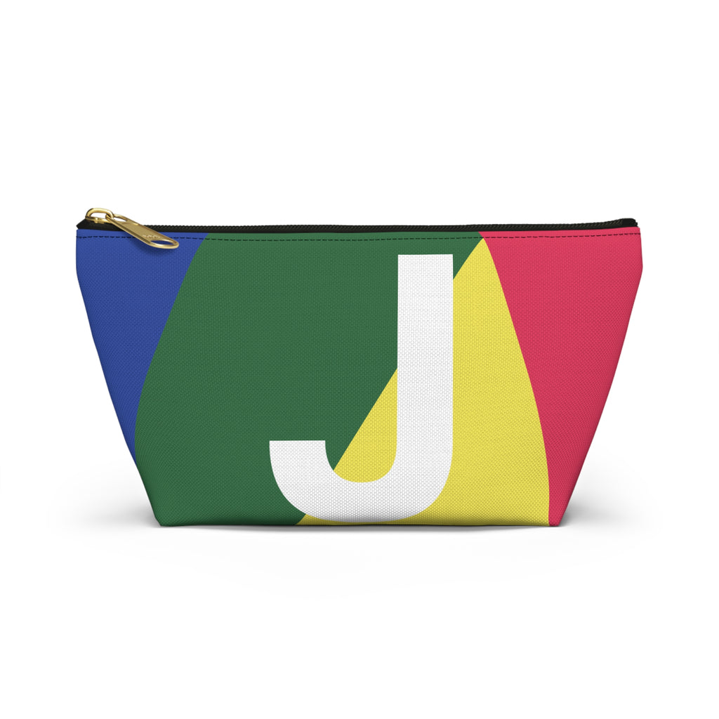 Colorblock Accessory Pouch — Monogram J T-Bottom Cosmetic Bag