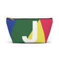 Colorblock Accessory Pouch — Monogram J T-Bottom Cosmetic Bag