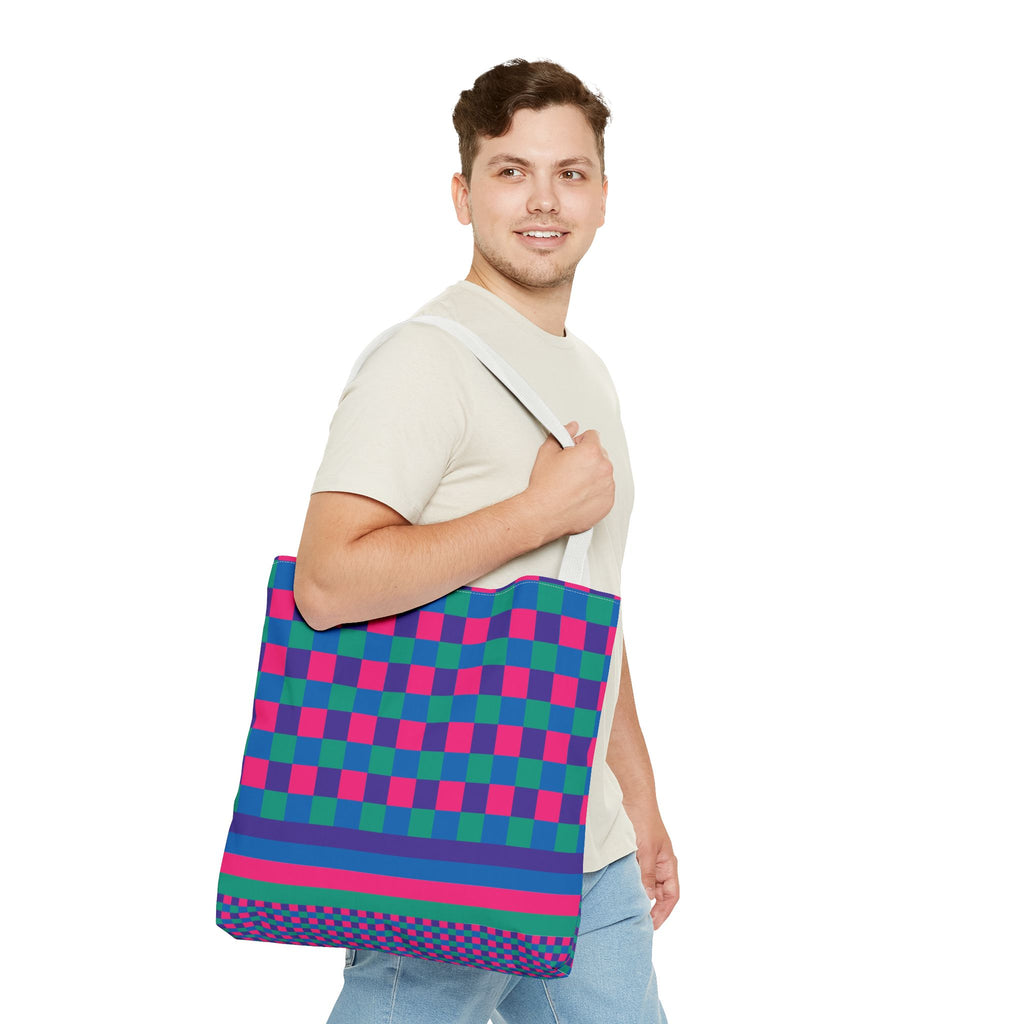 Colorblock Tote Bag
