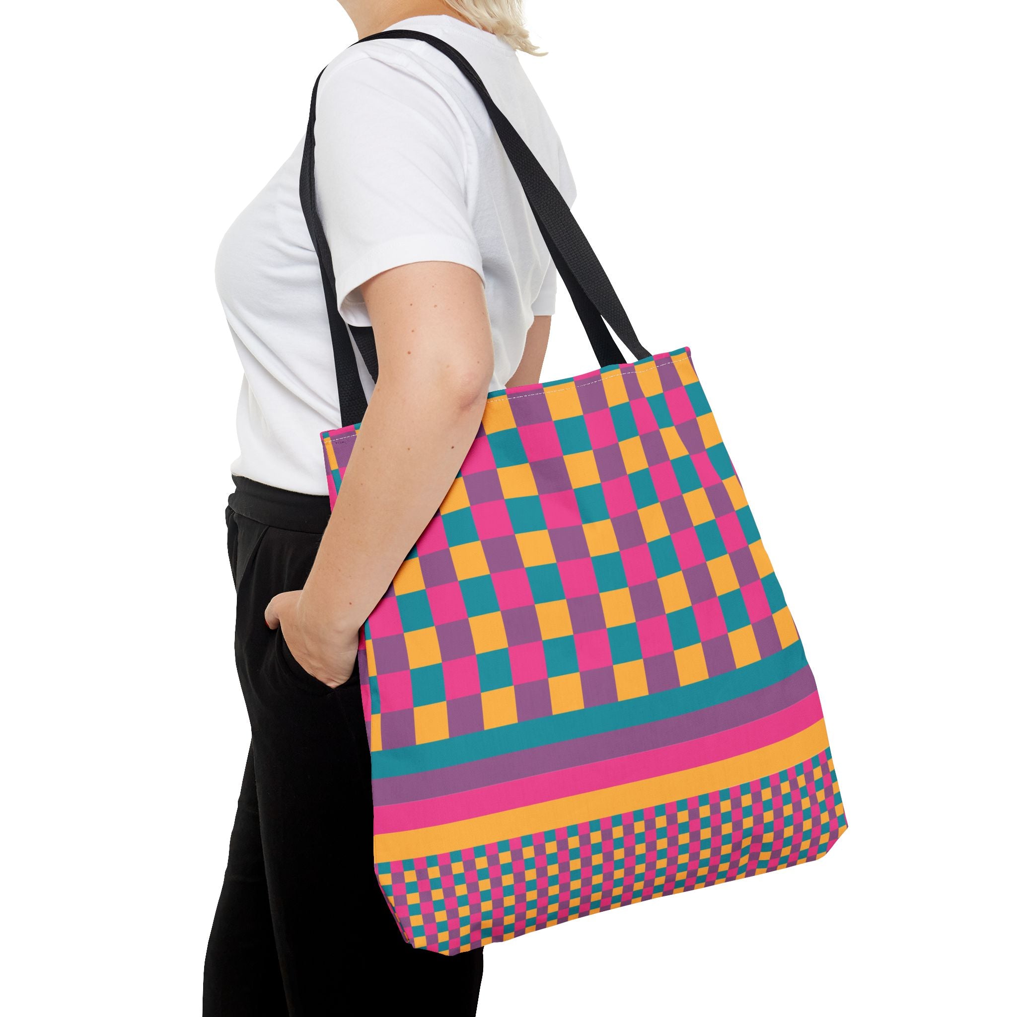 Colorblock Tote Bag