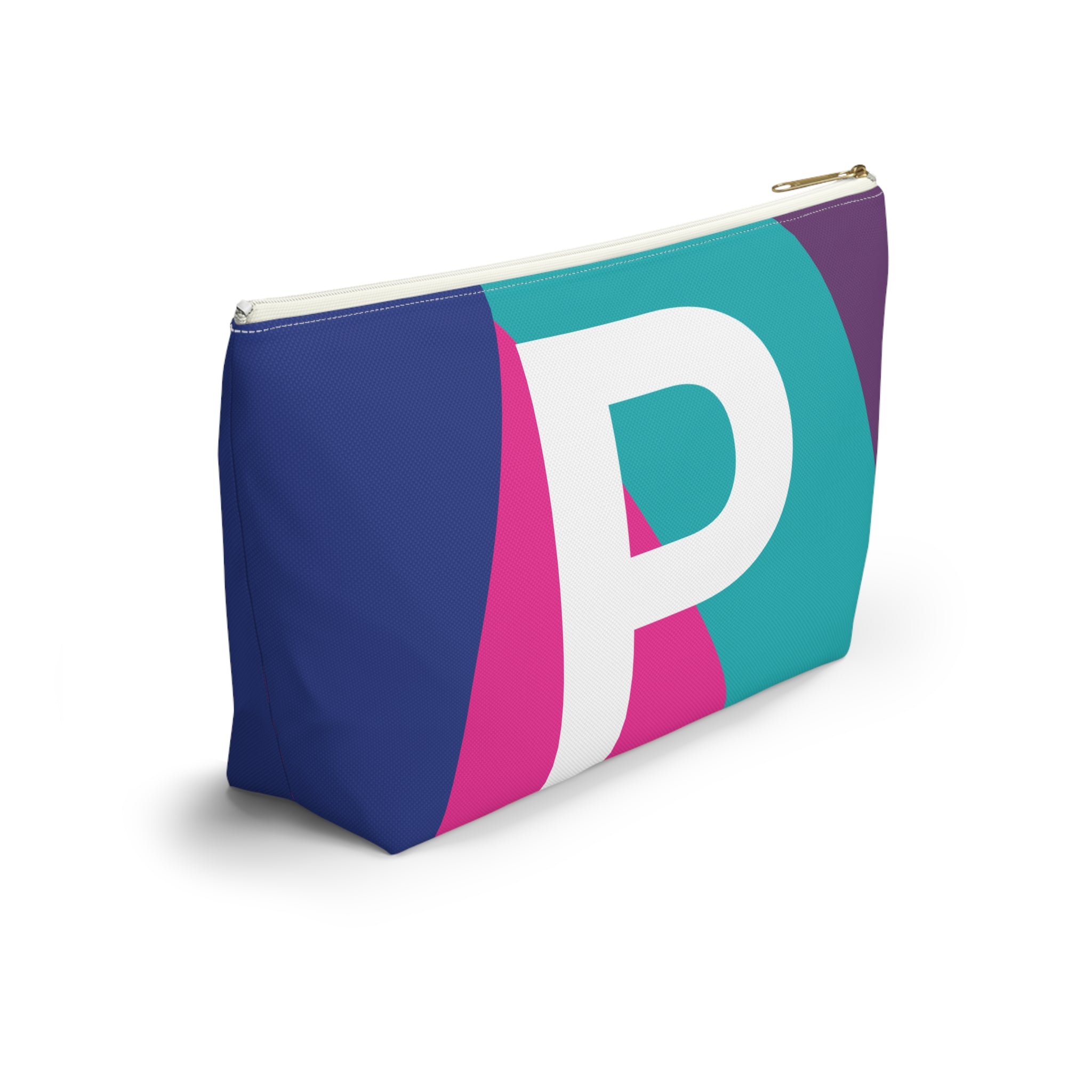 Colorblock Accessory Pouch — Monogram P T-Bottom Cosmetic Bag