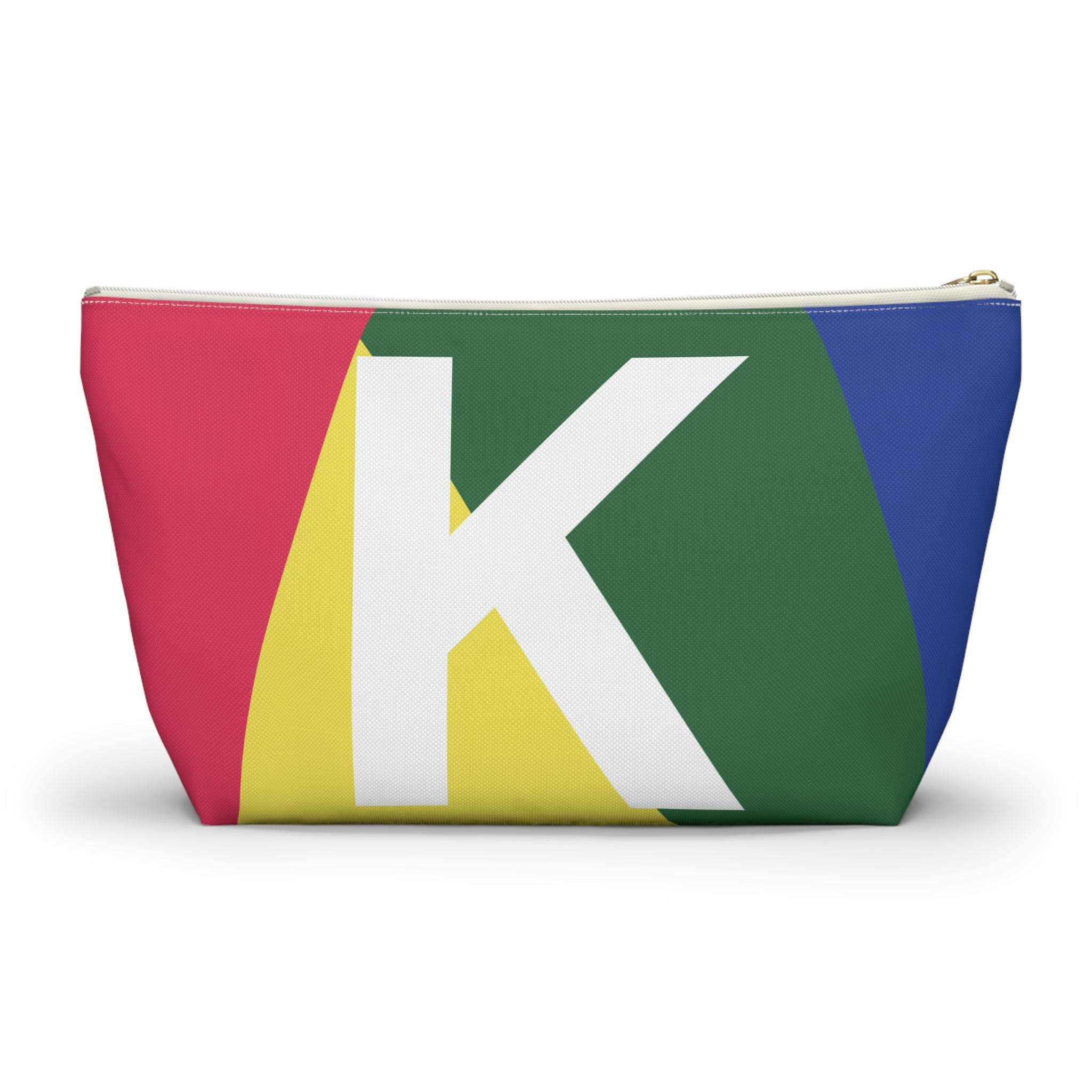 Colorblock Accessory Pouch — Monogram K T-Bottom Cosmetic Bag