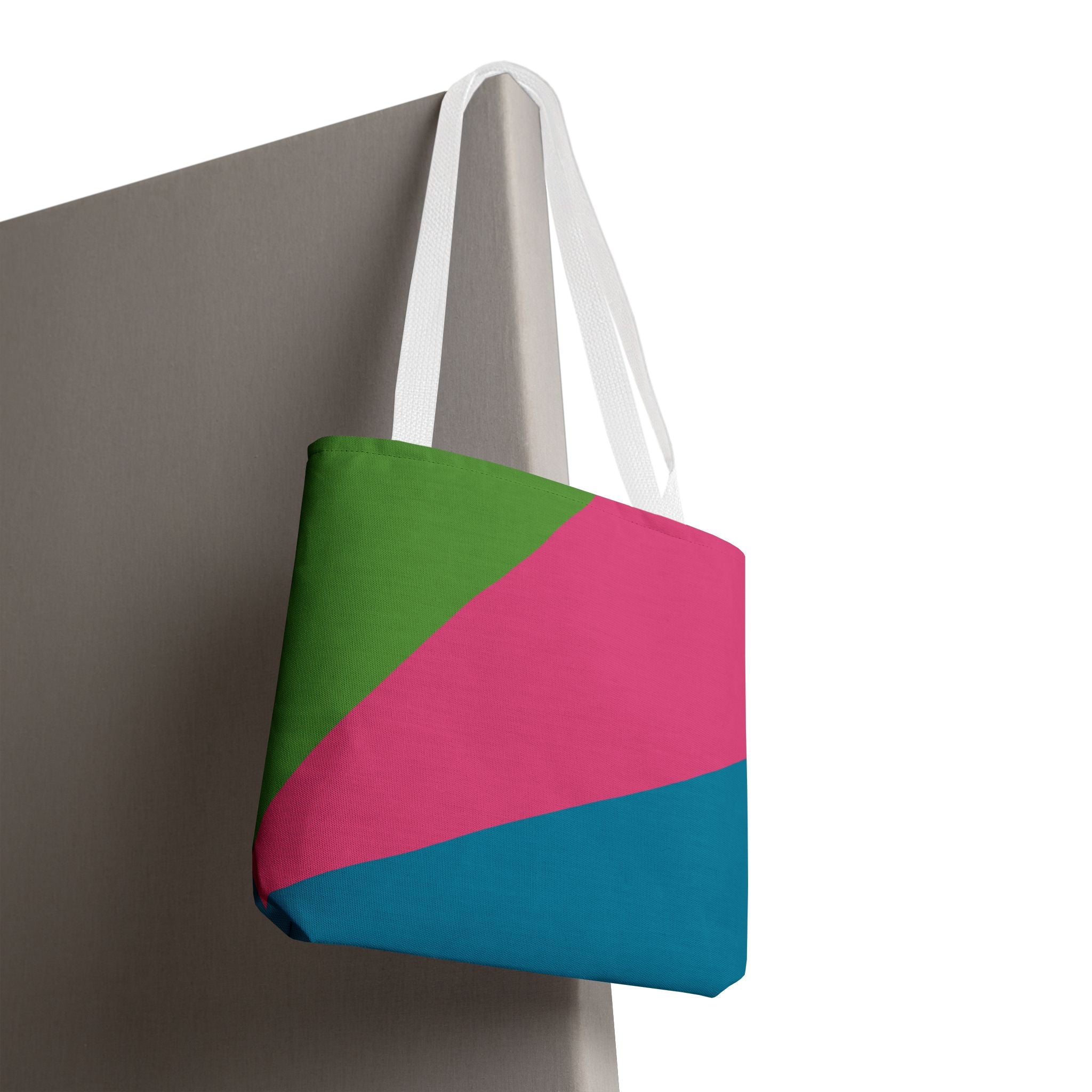 Colorblock Tote Bag