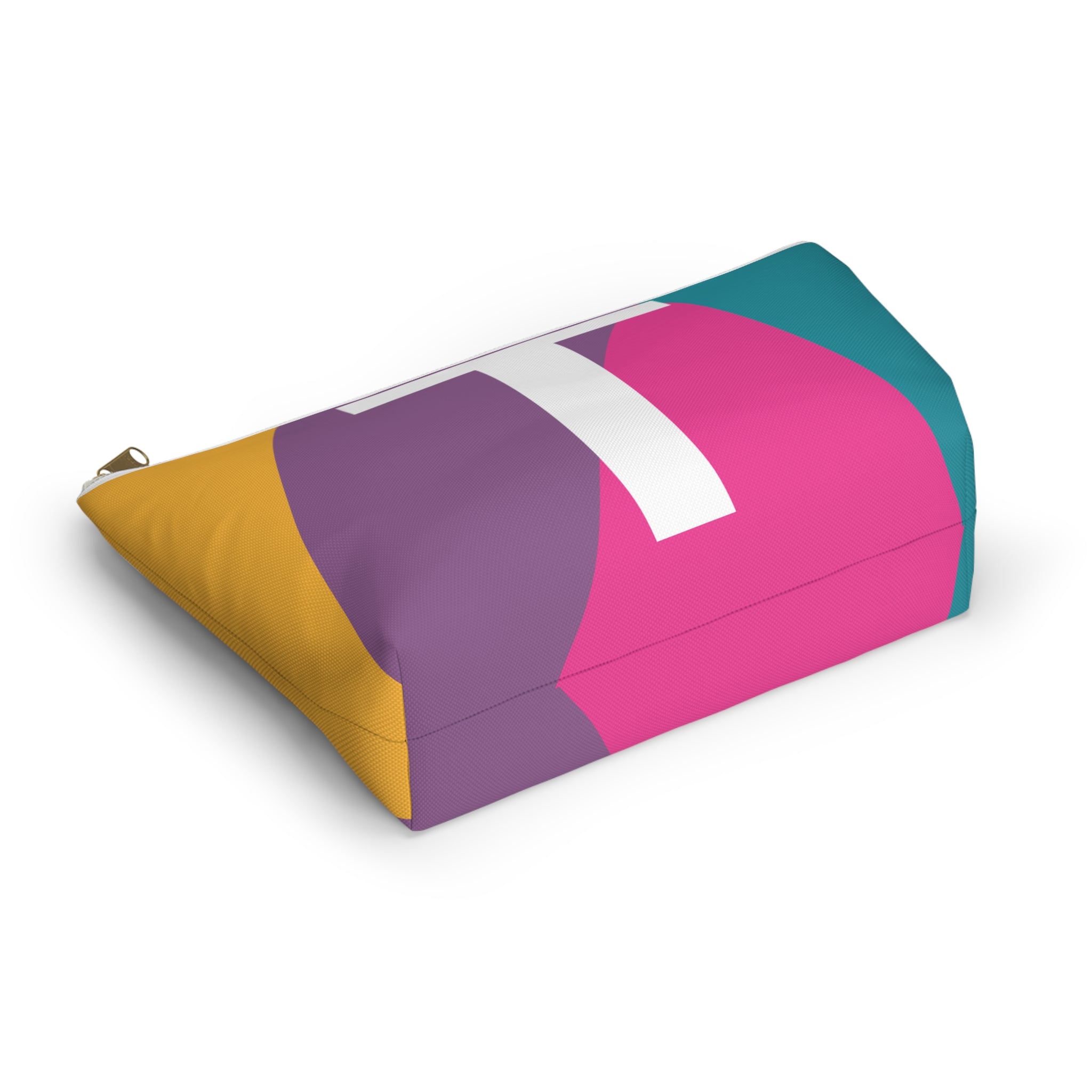 Colorblock Accessory Pouch — Monogram T T-Bottom Cosmetic Bag