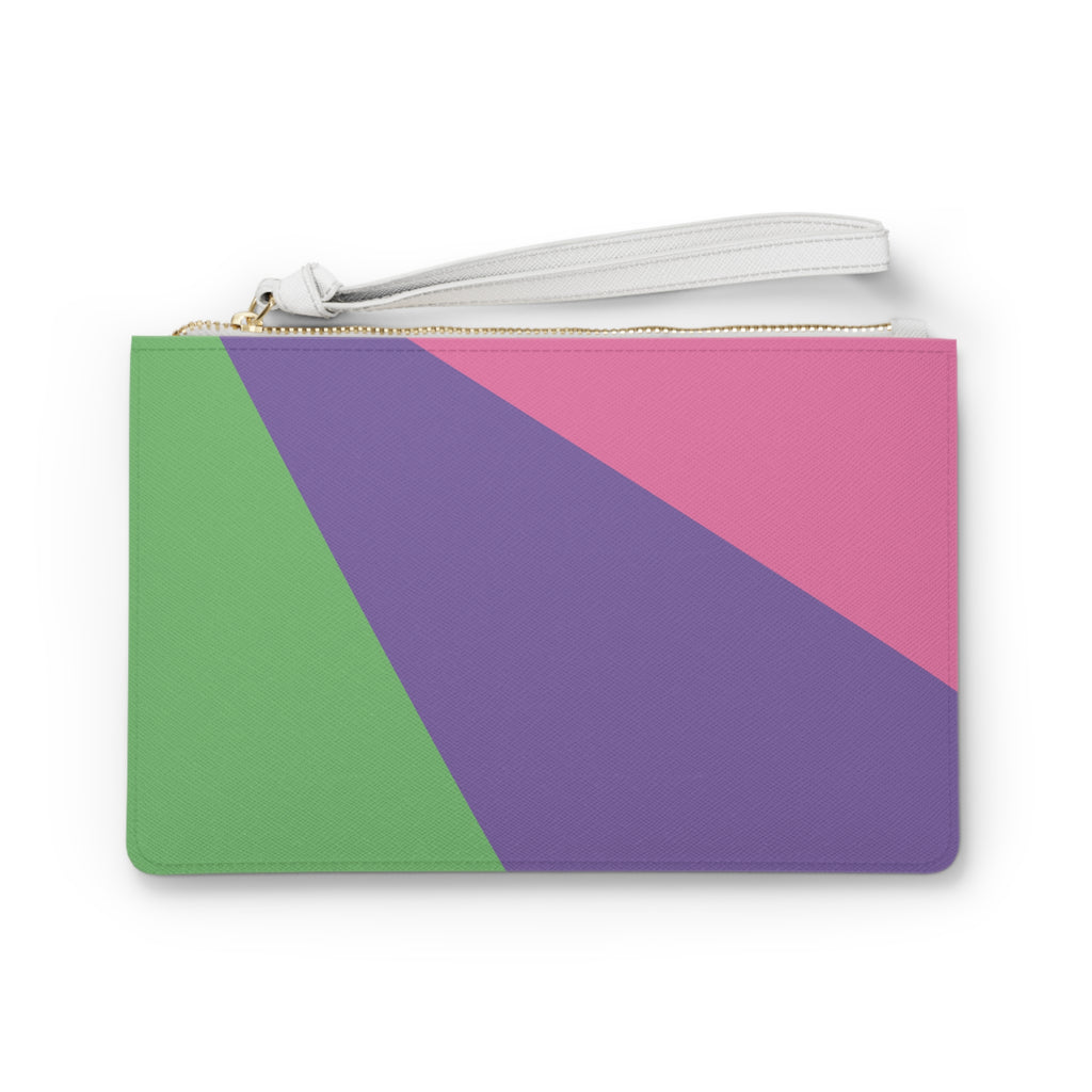 Retro Colorblock Clutch Bag | 80s & 90s Inspired