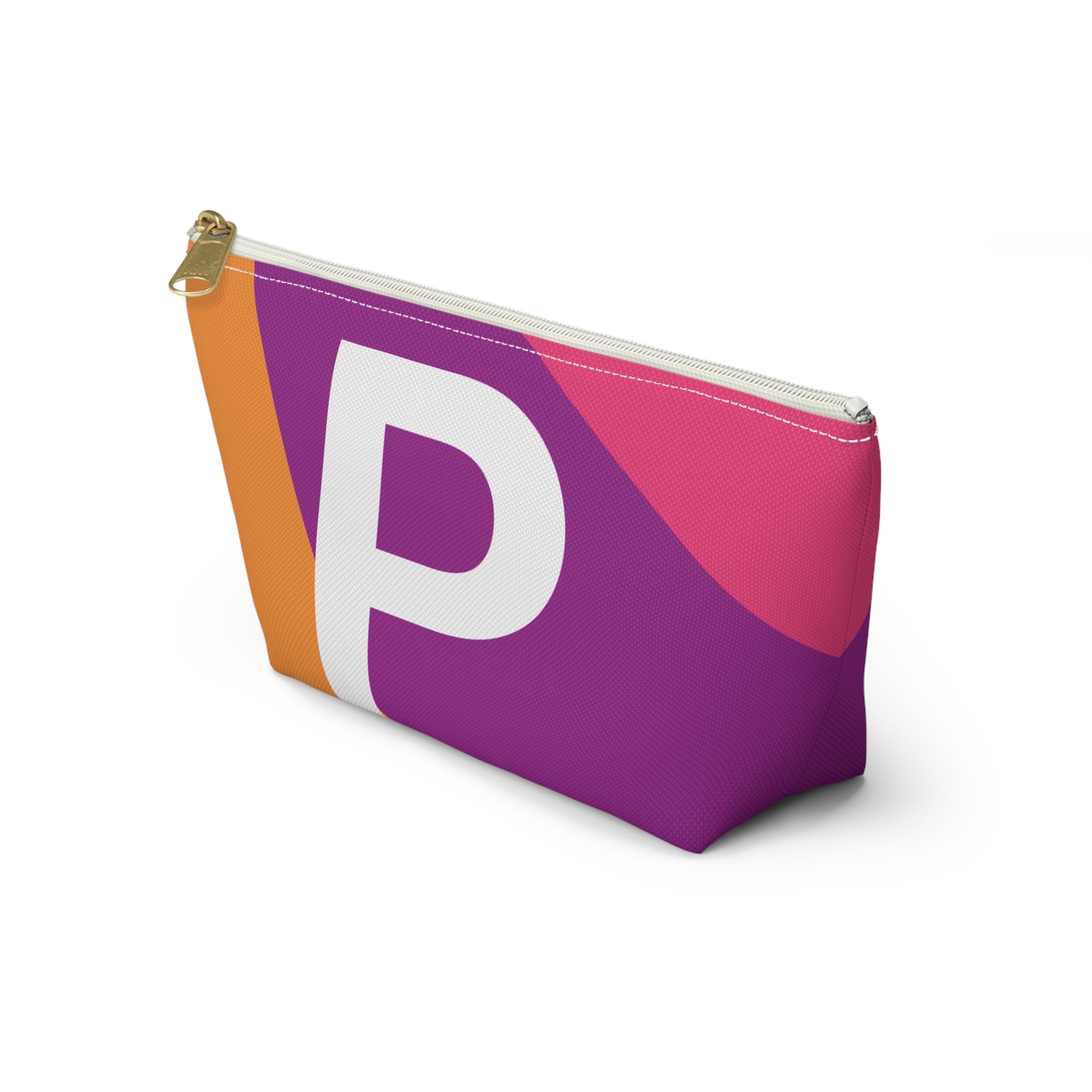 Colorblock Accessory Pouch — Monogram P T-Bottom Cosmetic Bag