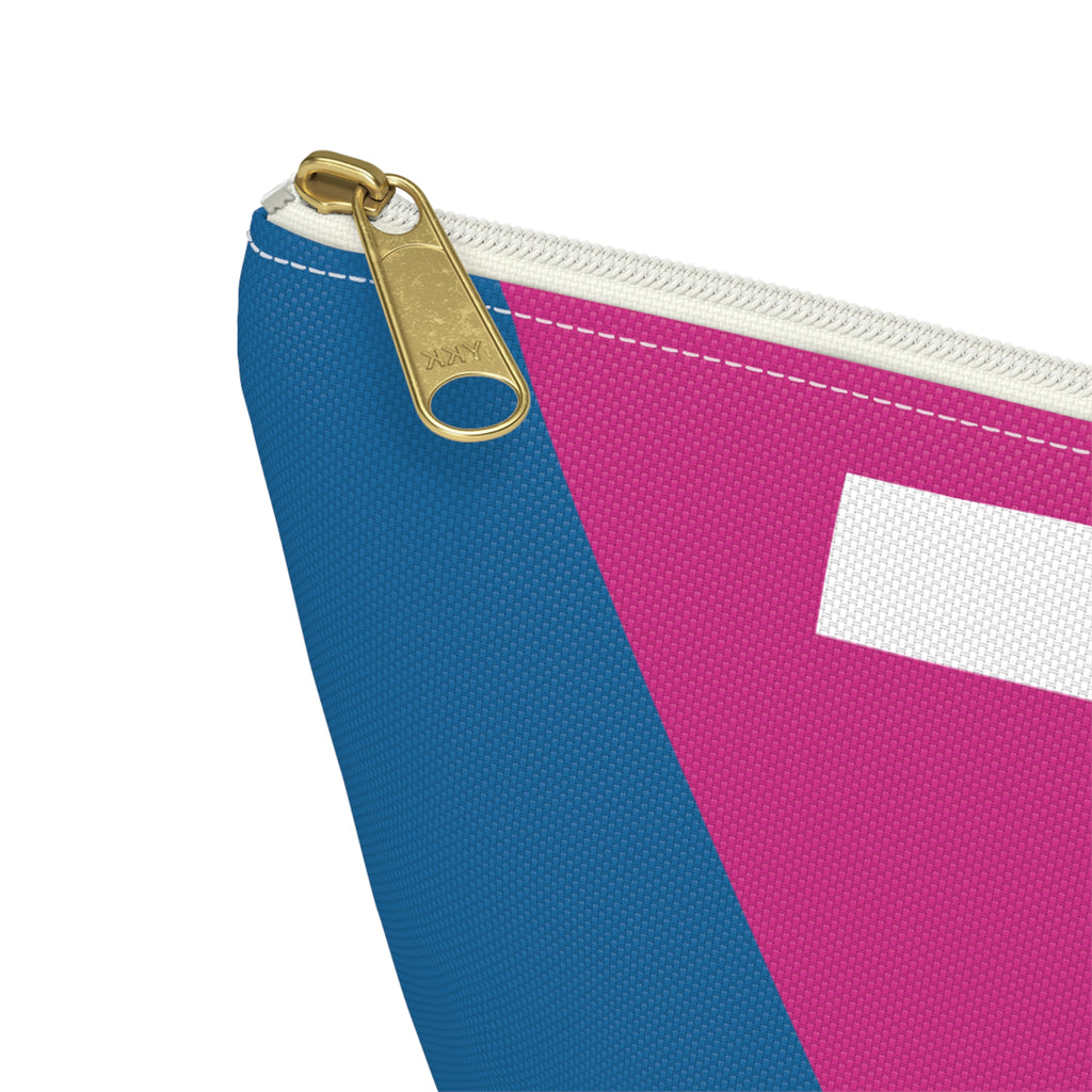 Initials Colorblock Accessory Pouch — Monogram T T-Bottom Cosmetic Bag