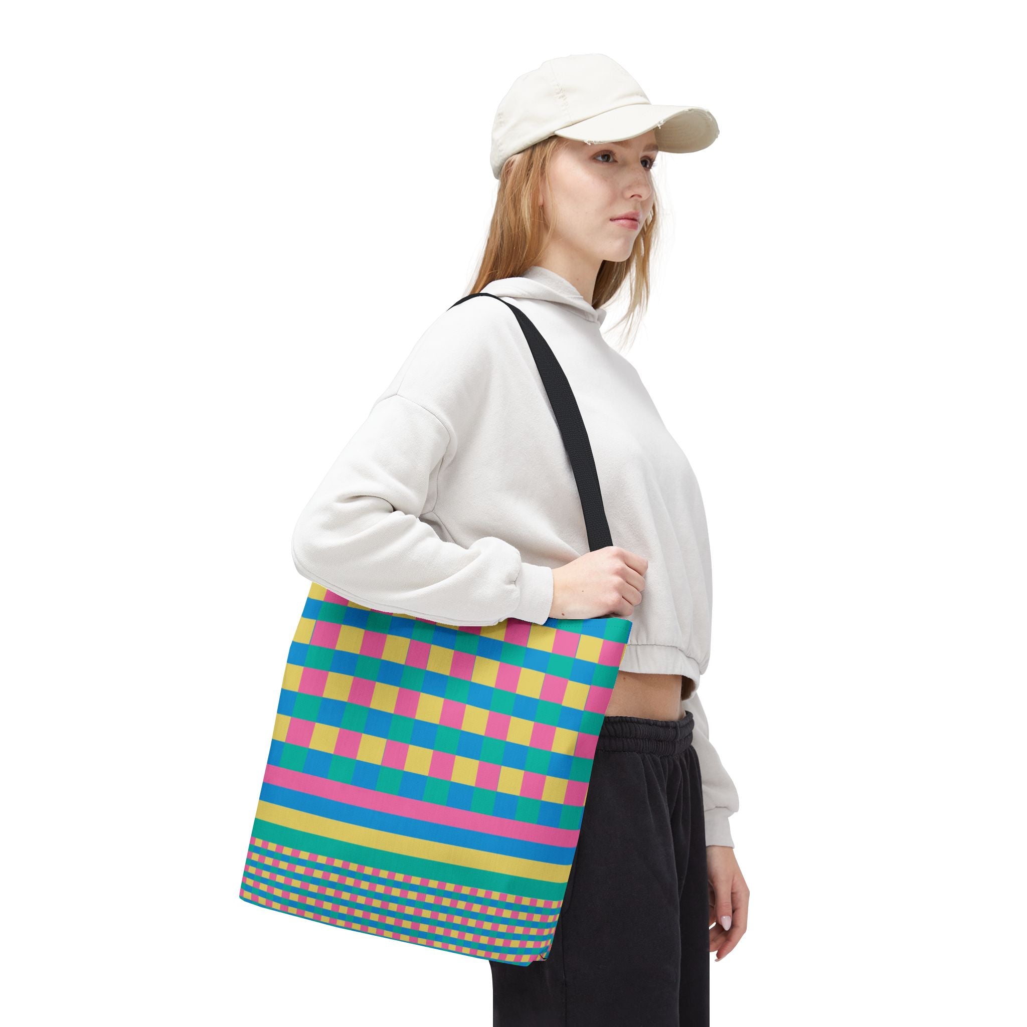 Colorblock Tote Bag