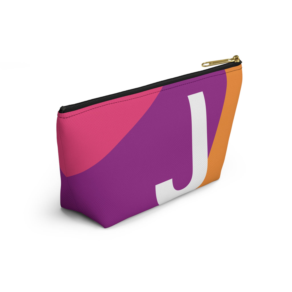 Colorblock Accessory Pouch — Monogram J T-Bottom Cosmetic Bag