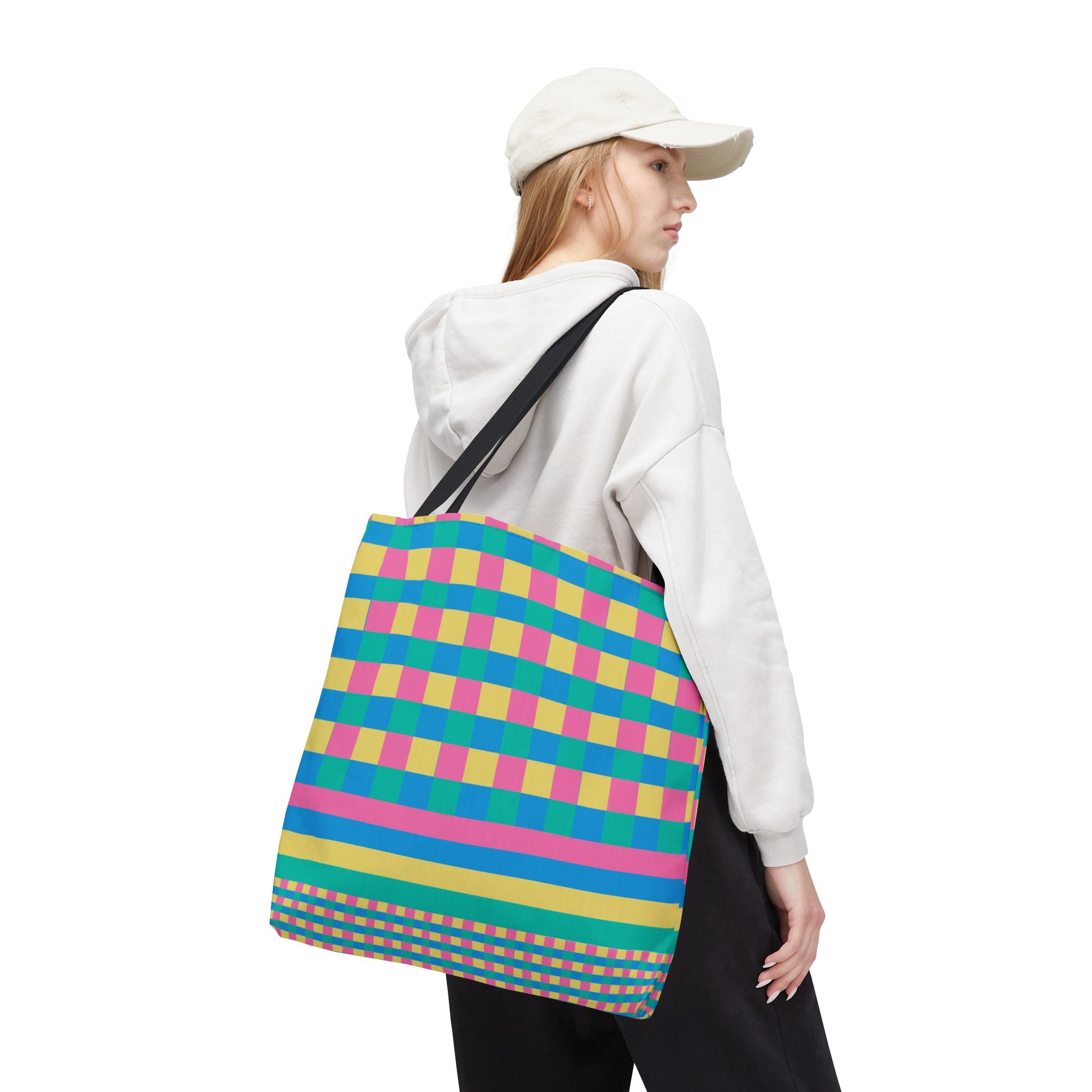 Colorblock Tote Bag