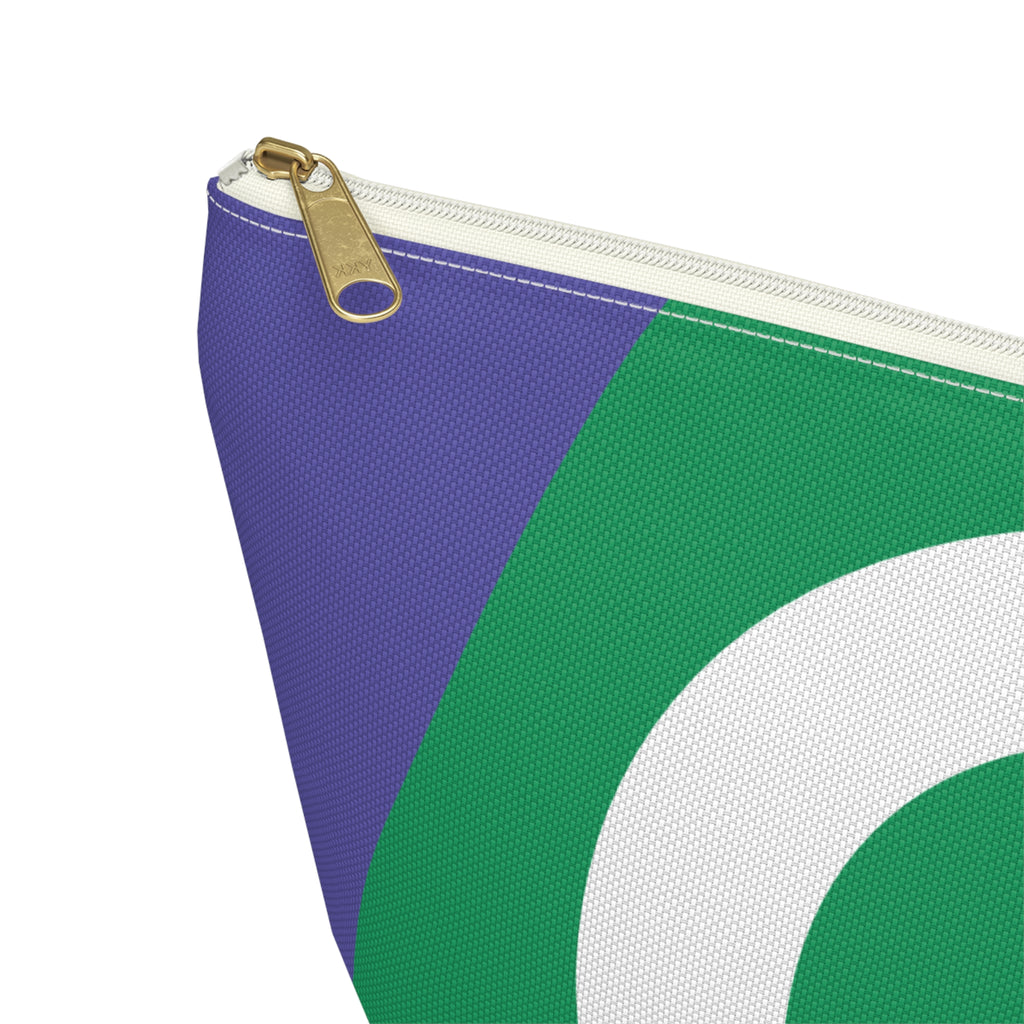 Initials Colorblock Accessory Pouch — Monogram G T-Bottom Cosmetic Bag