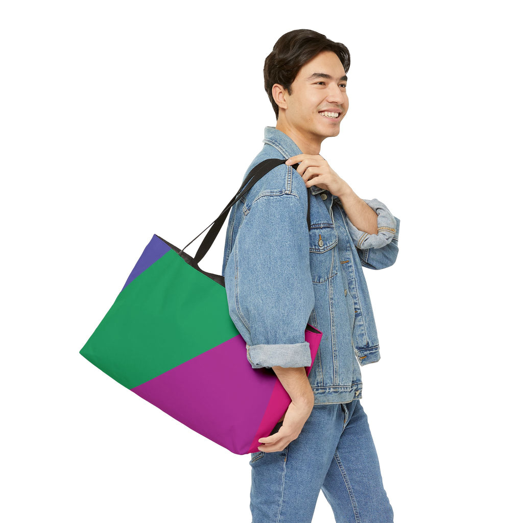 Colorblock Tote Bag