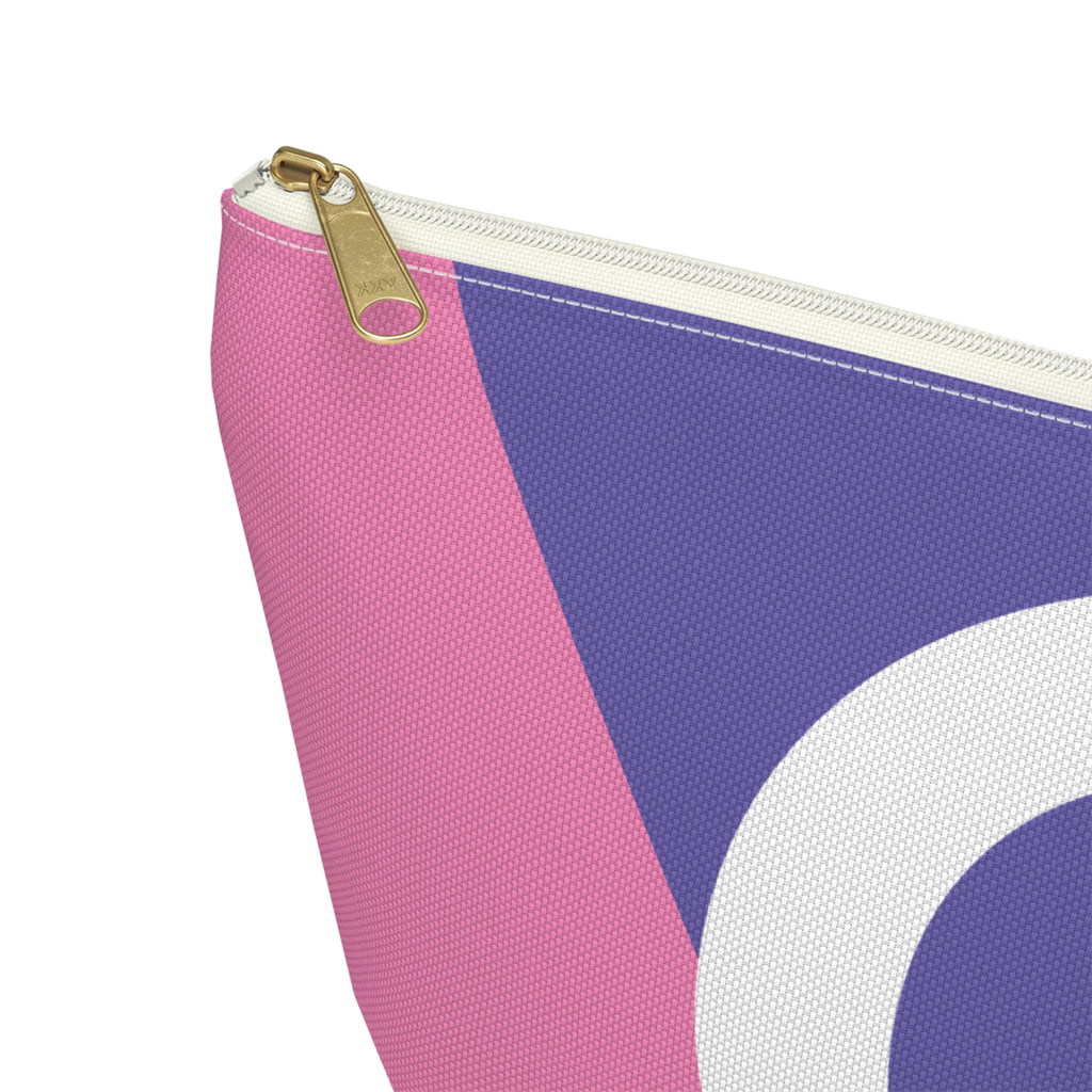 Colorblock Accessory Pouch — Monogram Q T-Bottom Cosmetic Bag