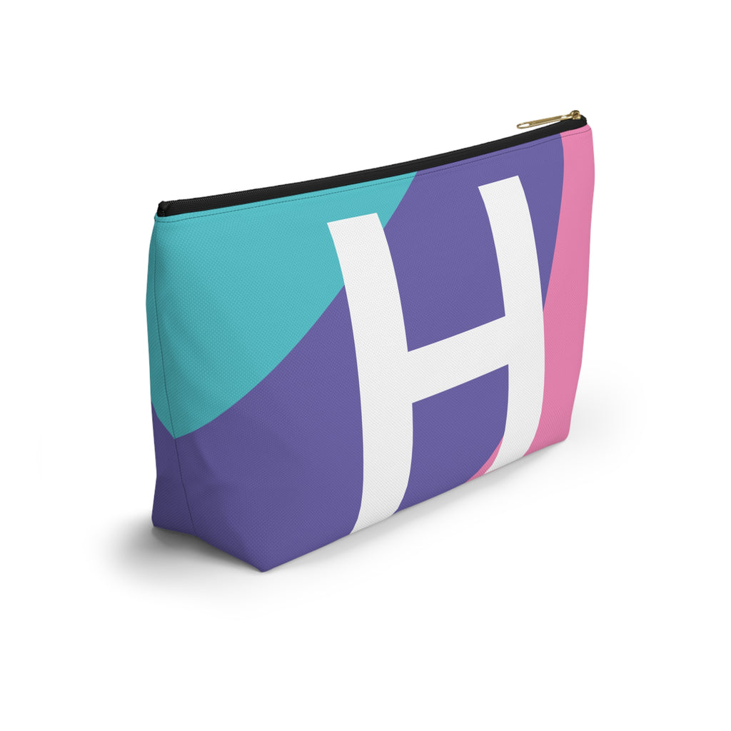 Colorblock Accessory Pouch — Monogram H T-Bottom Cosmetic Bag