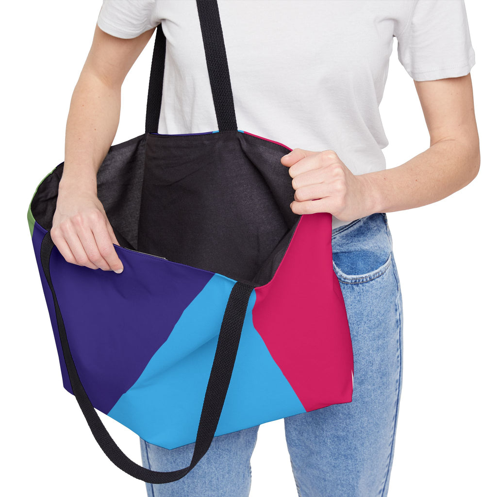 Colorblock Tote Bag