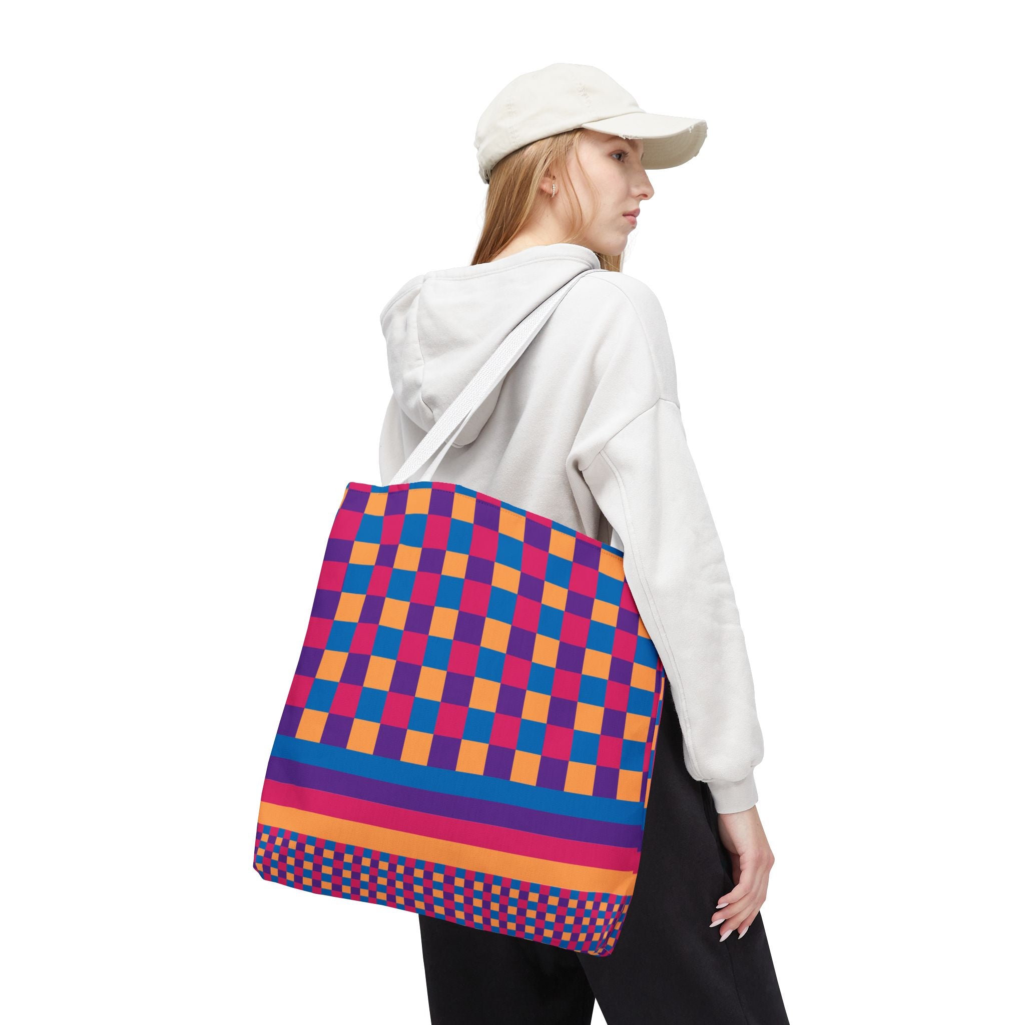 Colorblock Tote Bag