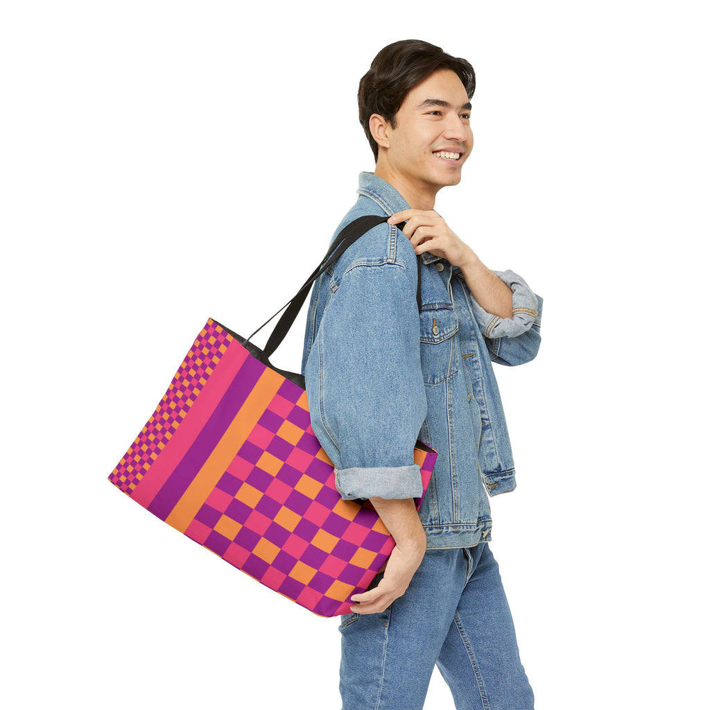 Colorblock Tote Bag