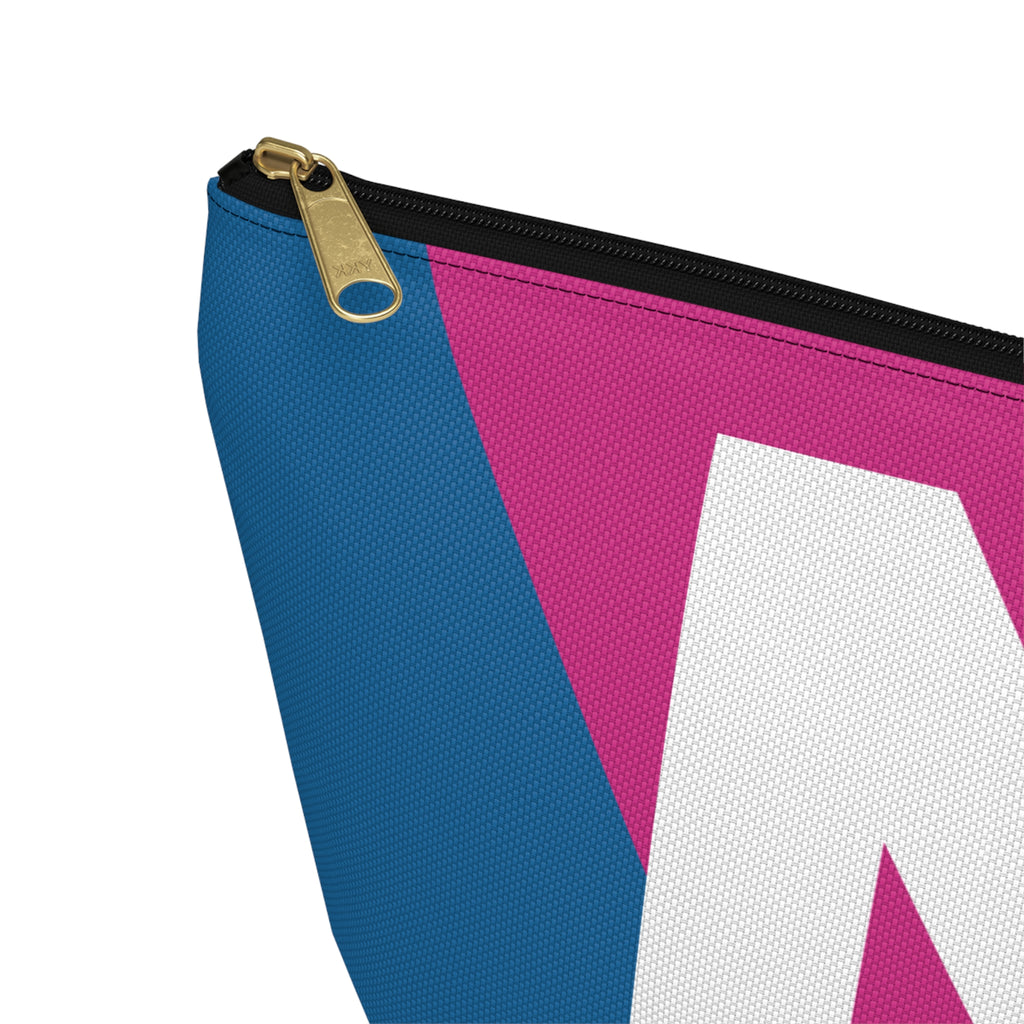 Initials Colorblock Accessory Pouch — Monogram N T-Bottom Cosmetic Bag