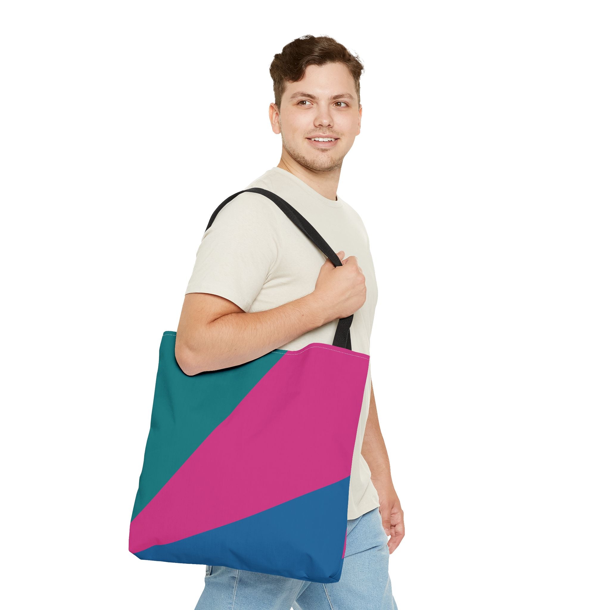 Colorblock Tote Bag
