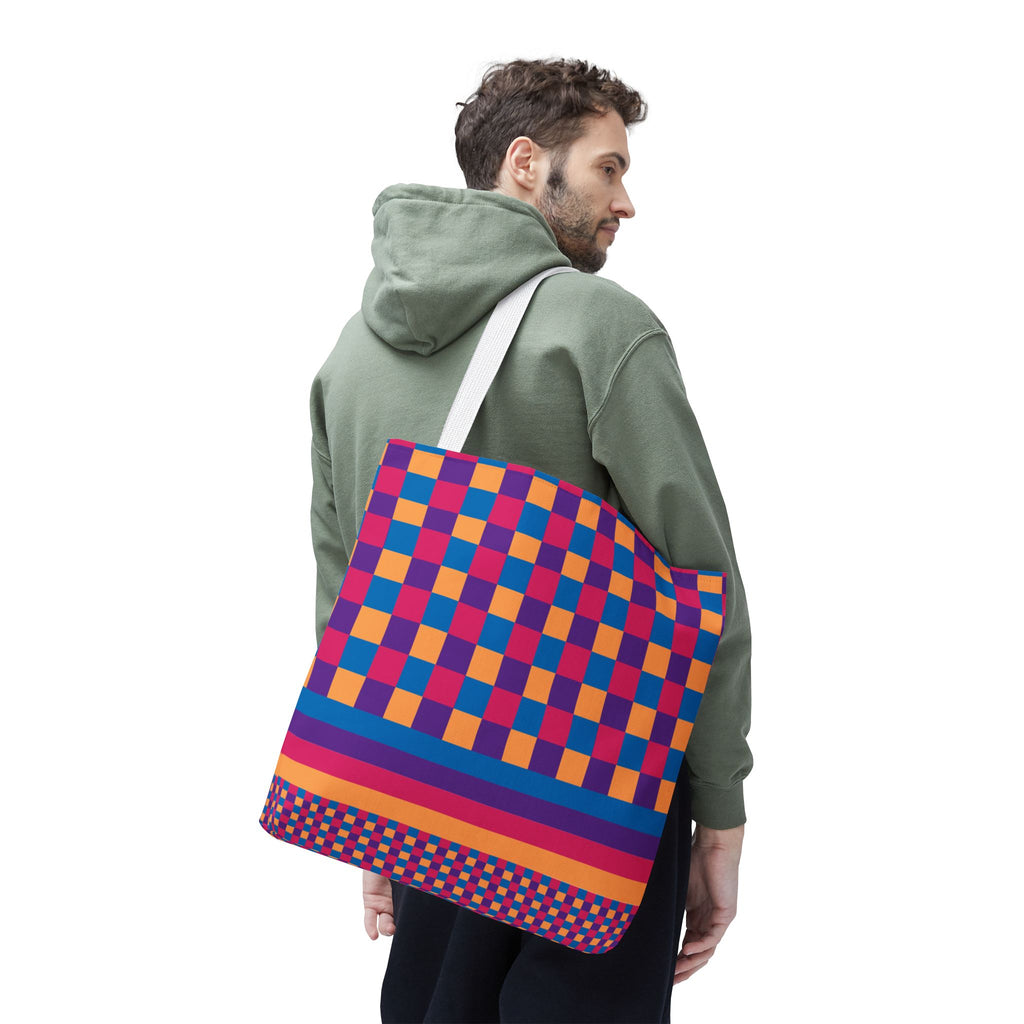 Colorblock Tote Bag