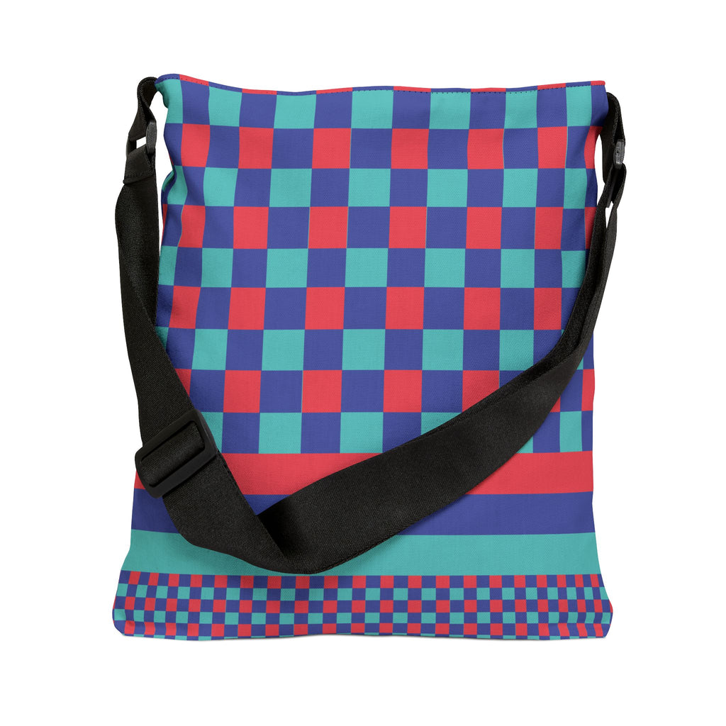 Colorblock Geometric Tote Bag