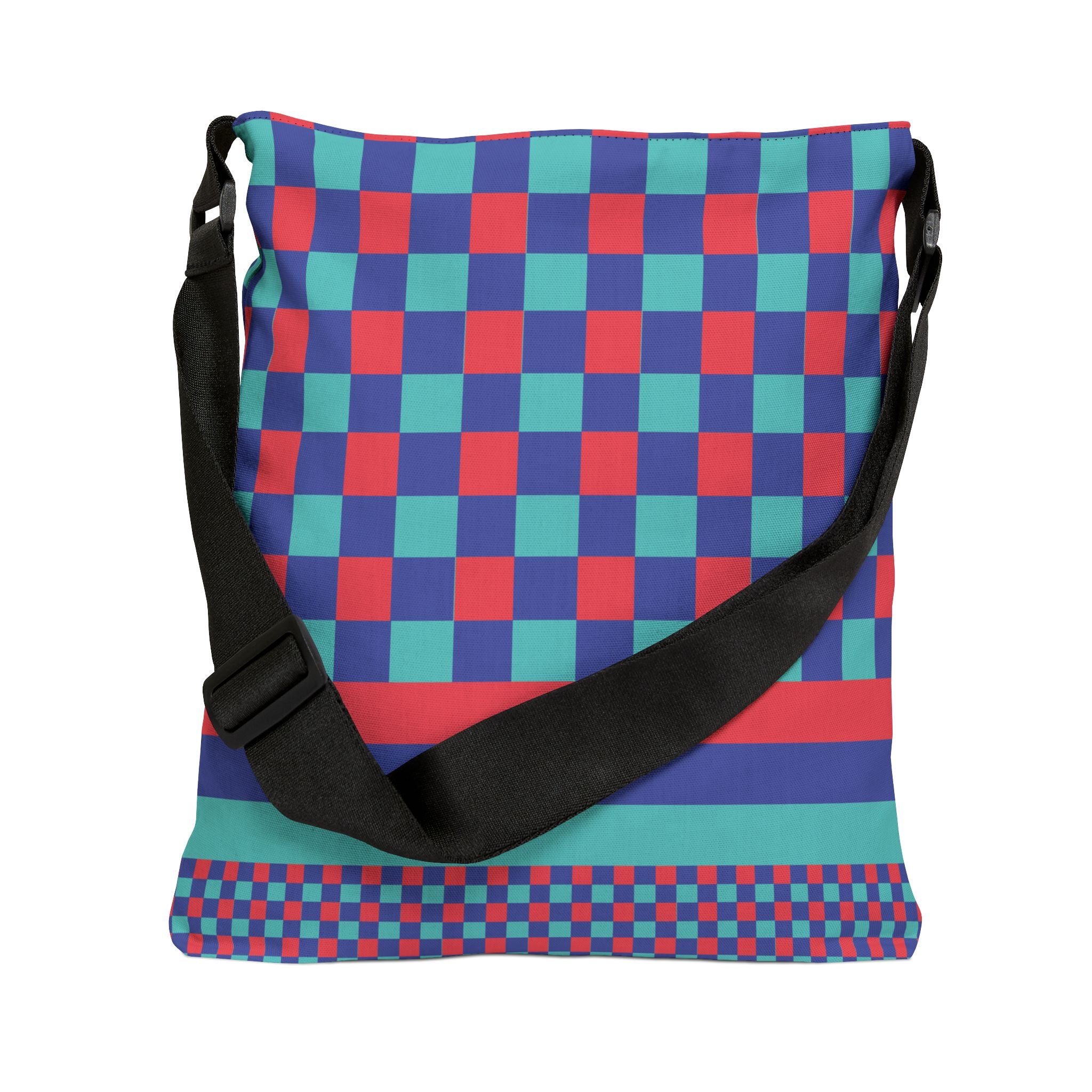 Colorblock Geometric Tote Bag