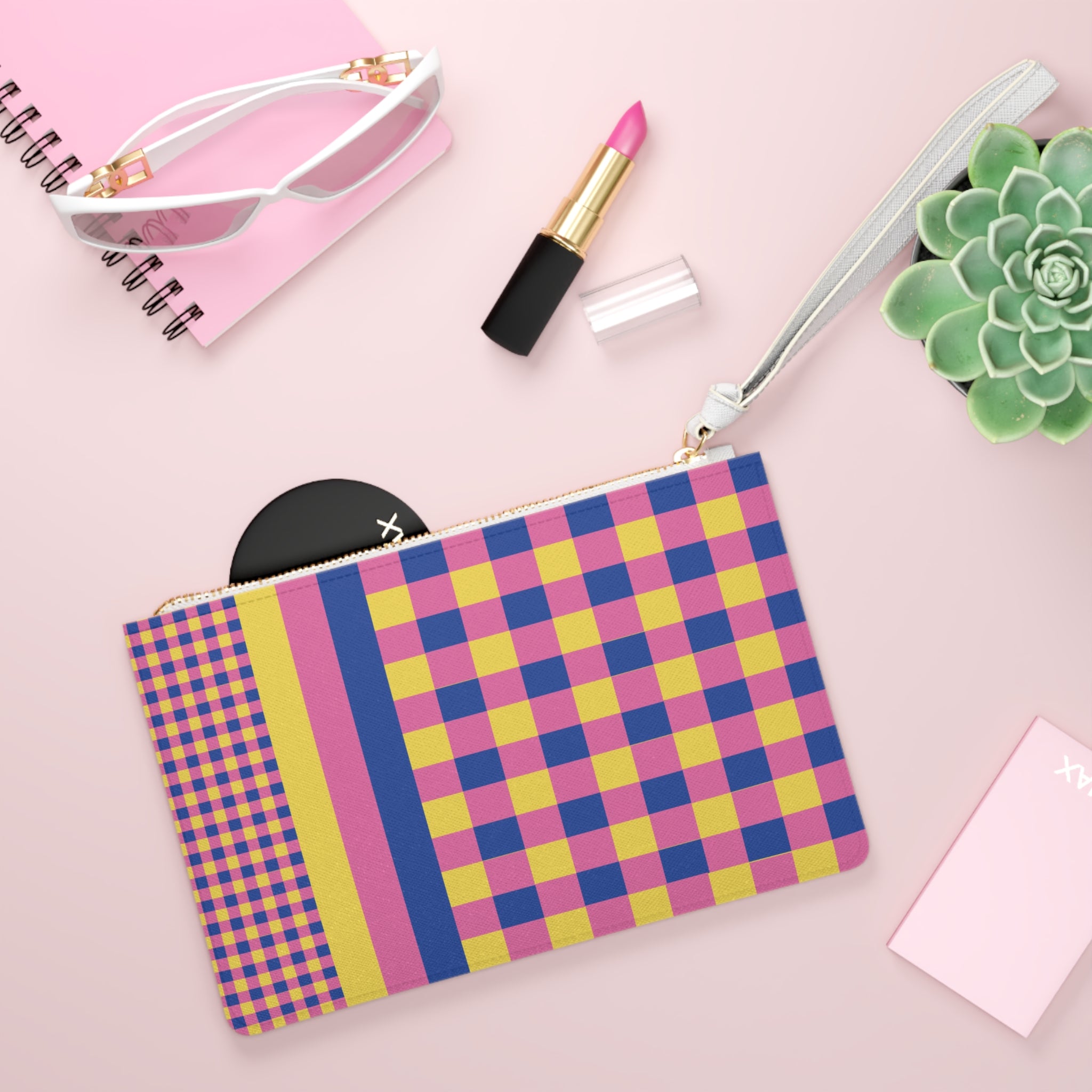 Colorblock Clutch Bag