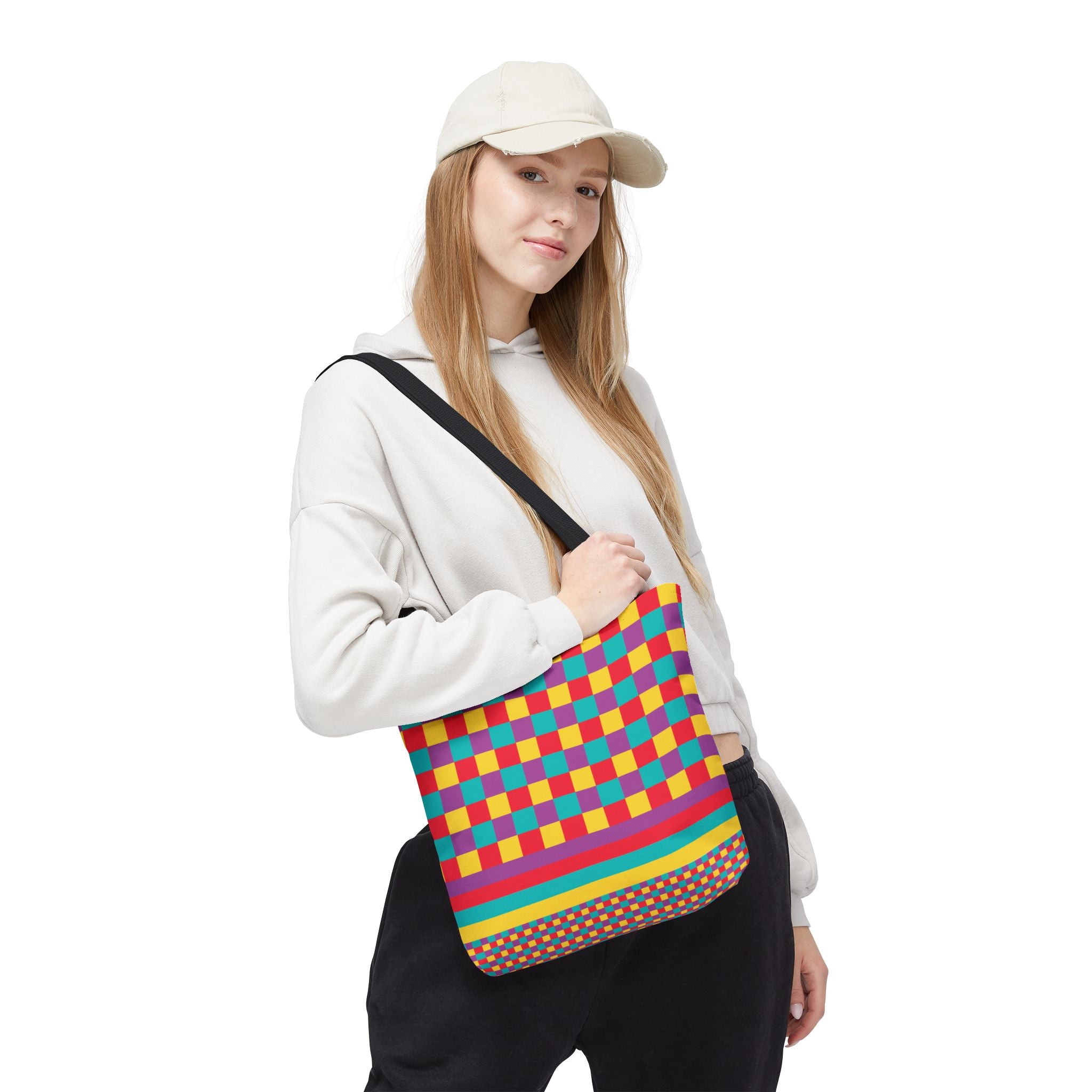 Colorblock Tote Bag