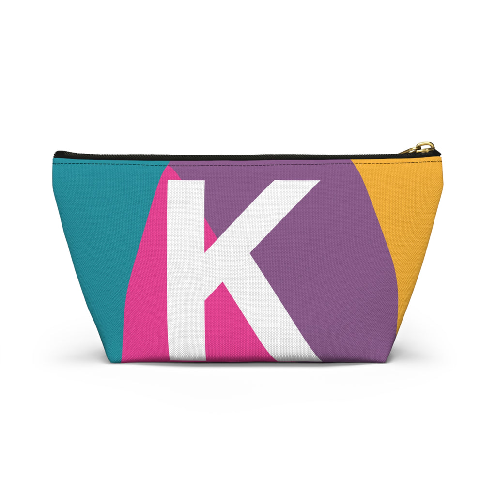 Colorblock Accessory Pouch — Monogram K T-Bottom Cosmetic Bag