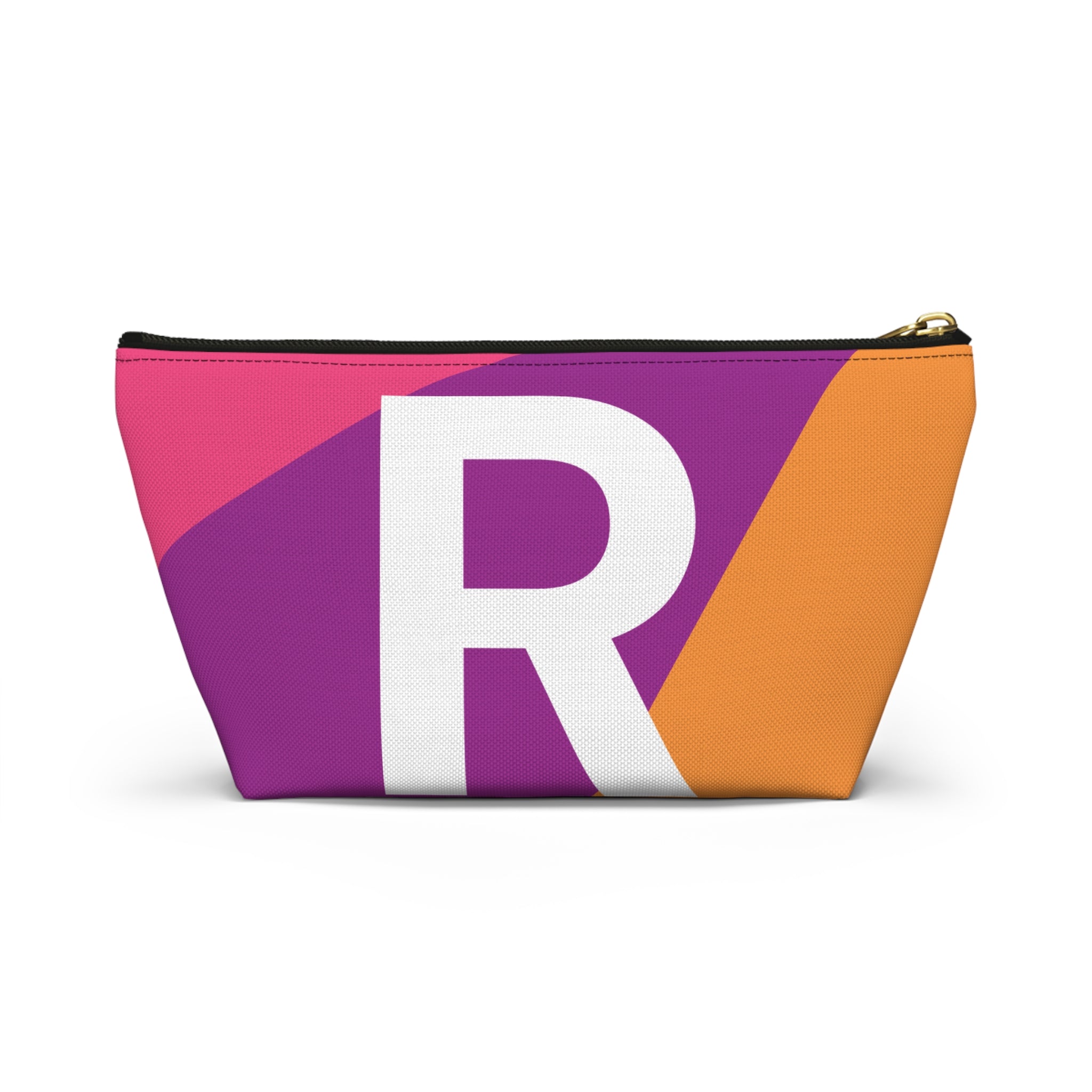 Colorblock Accessory Pouch — Monogram R T-Bottom Cosmetic Bag