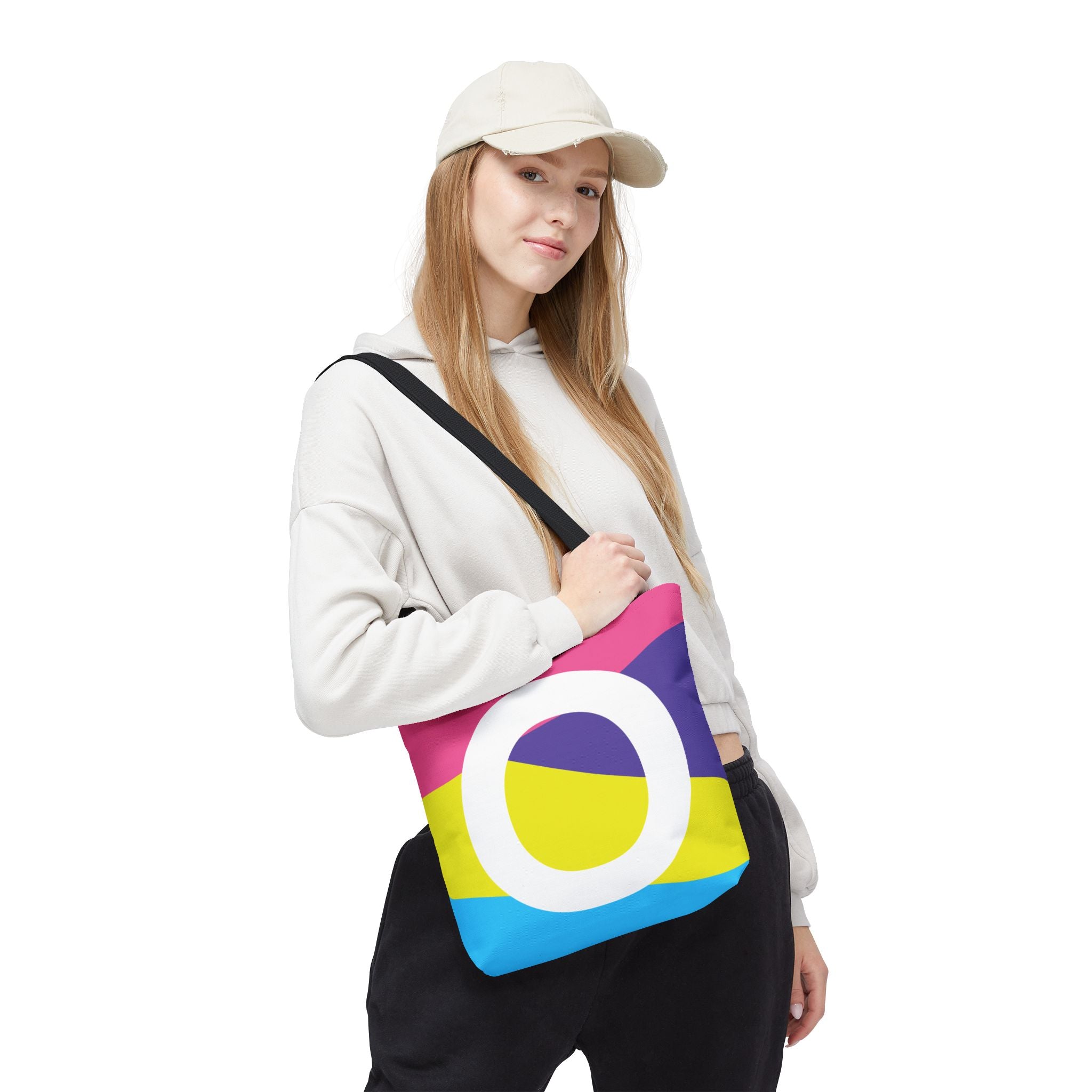 Monogram 'O' Colorblock Tote Bag — Personalized Initial O Shoulder Tote