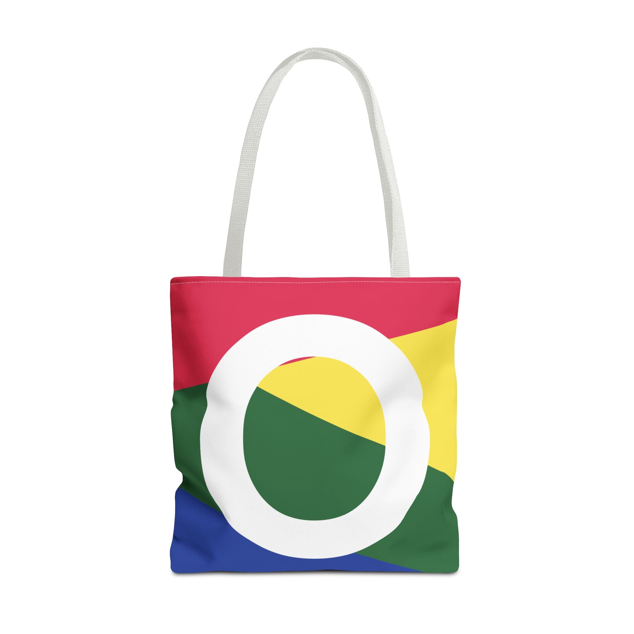 Monogram 'O' Colorblock Tote Bag — Personalized Initial O Shoulder Tote