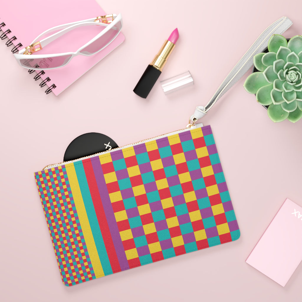 Colorblock Clutch Bag