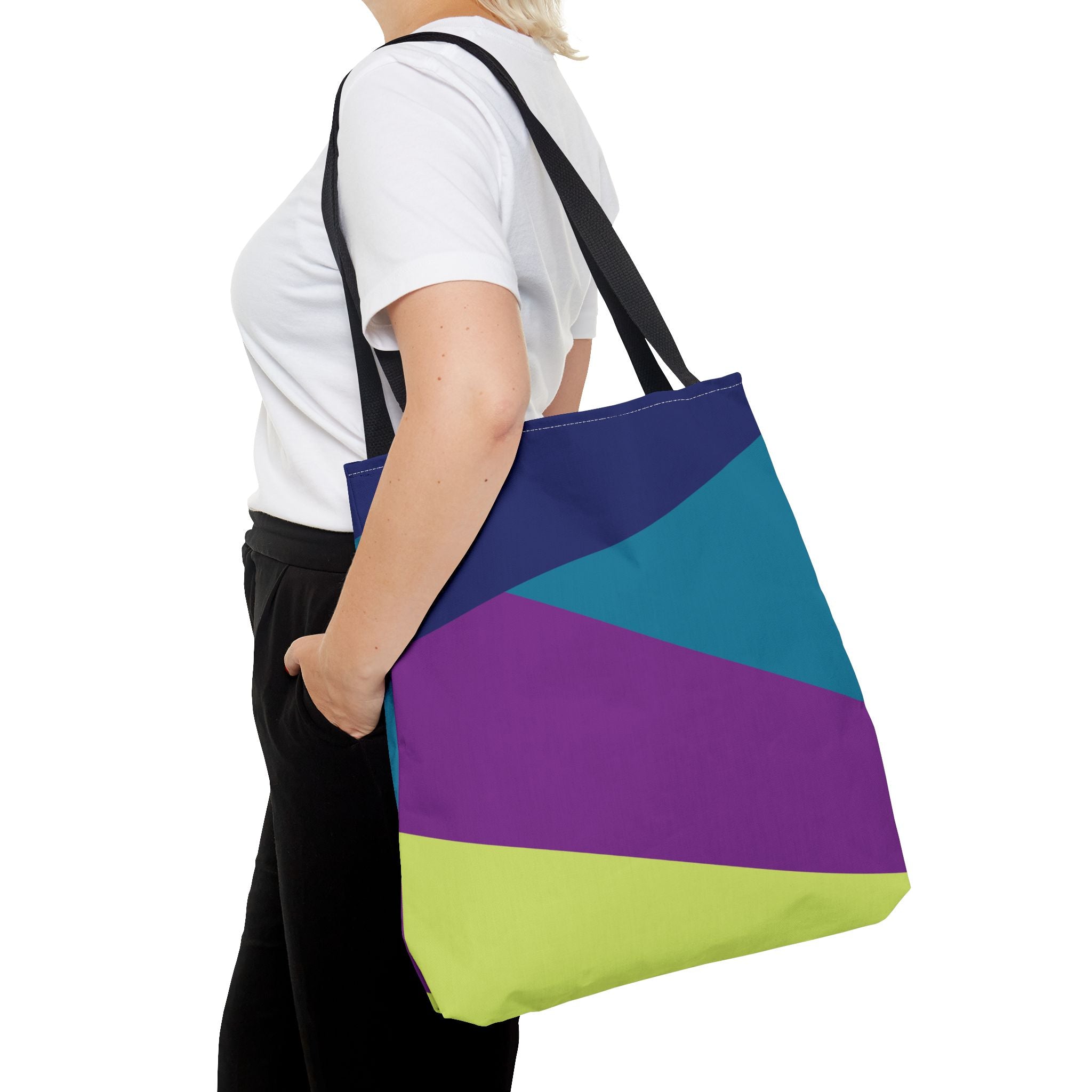 Colorblock Tote Bag