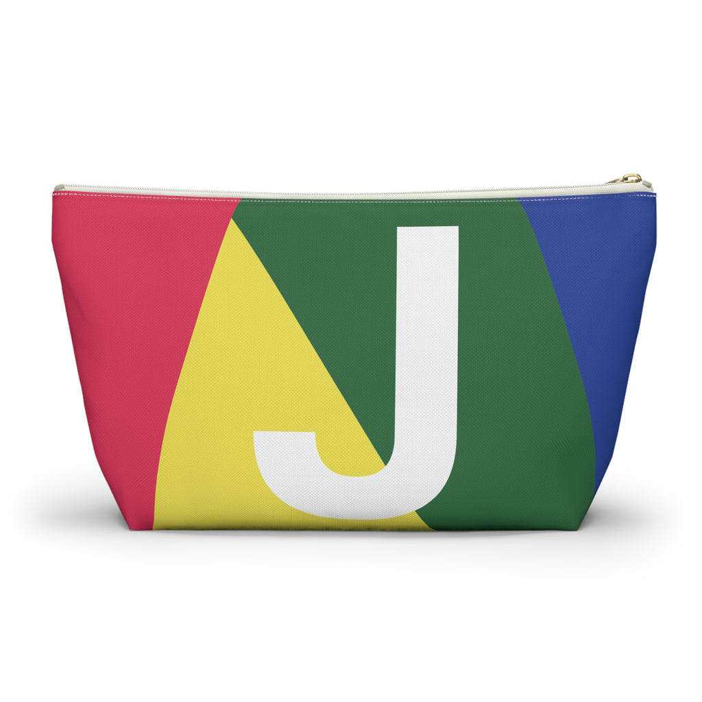 Colorblock Accessory Pouch — Monogram J T-Bottom Cosmetic Bag