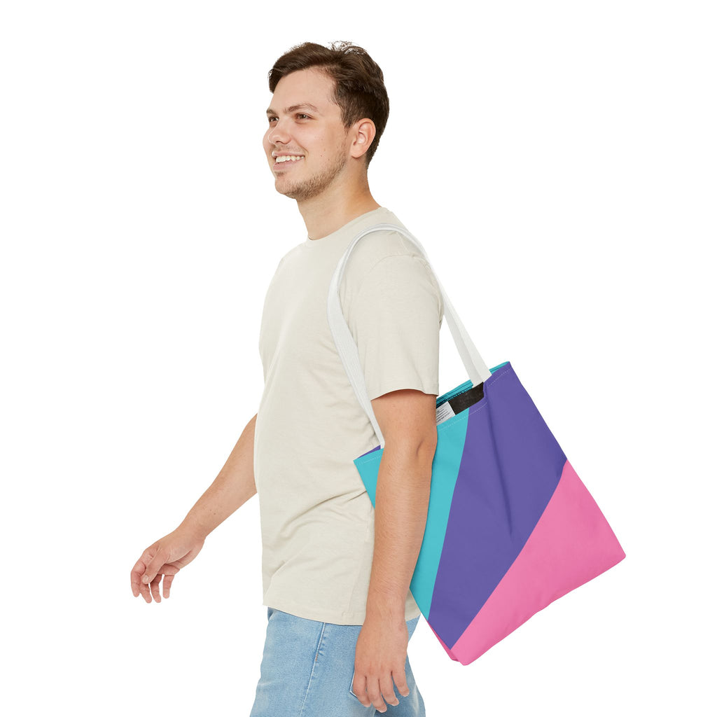 Colorblock Tote Bag