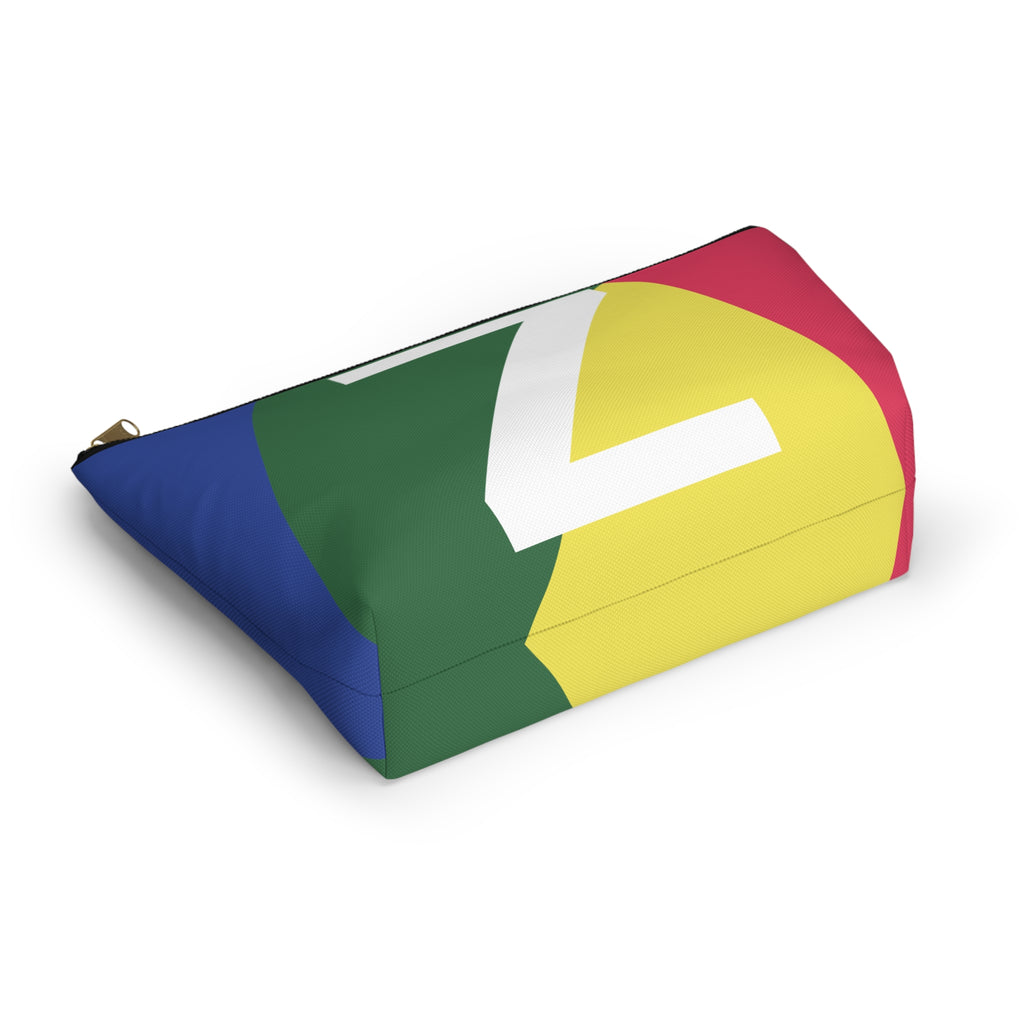 Colorblock Accessory Pouch — Monogram Z T-Bottom Cosmetic Bag