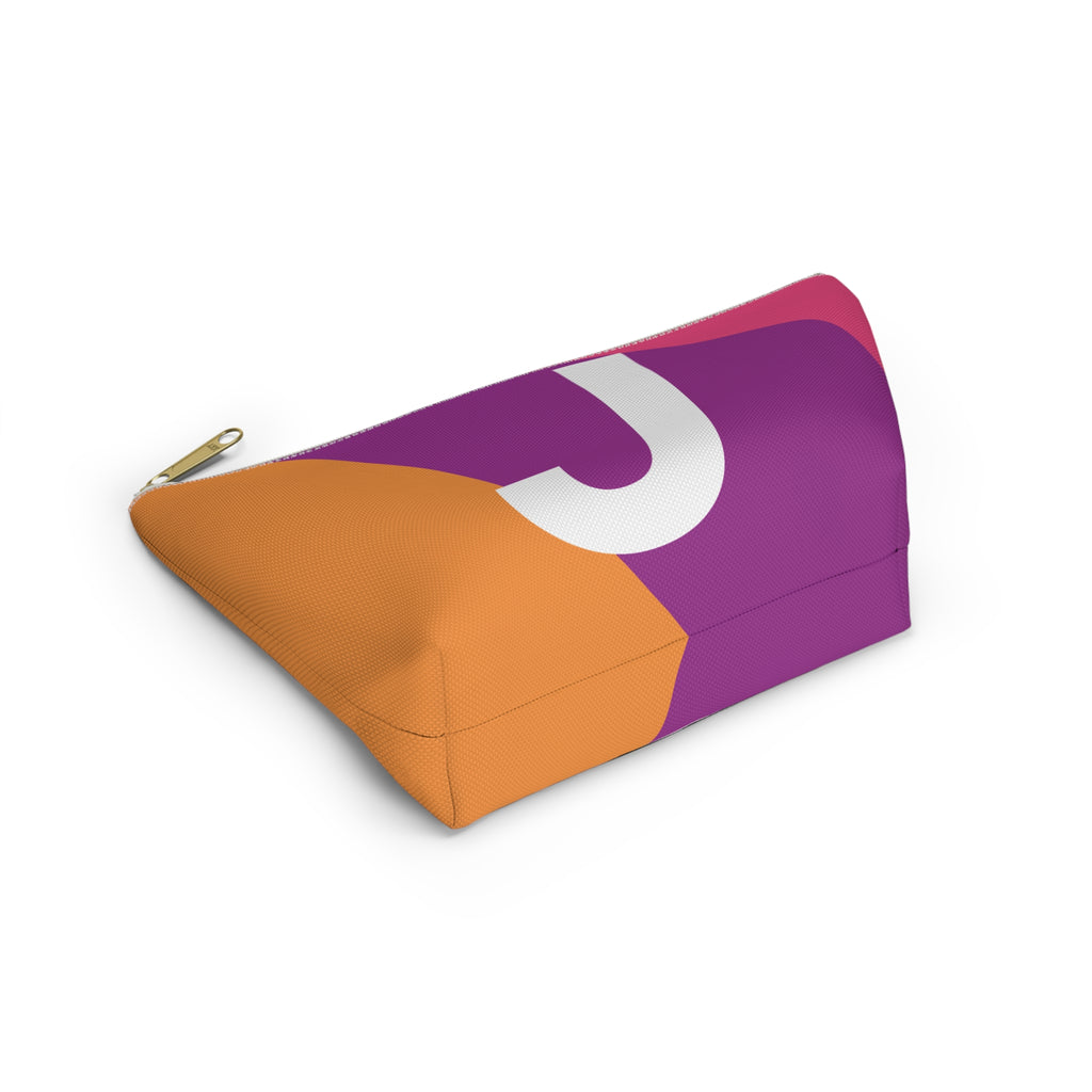Colorblock Accessory Pouch — Monogram J T-Bottom Cosmetic Bag